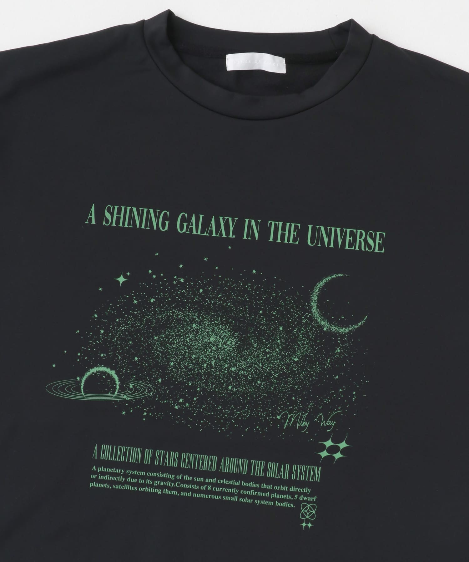 Galaxy Graphic Long-Sleeve T-shirts BLACK M