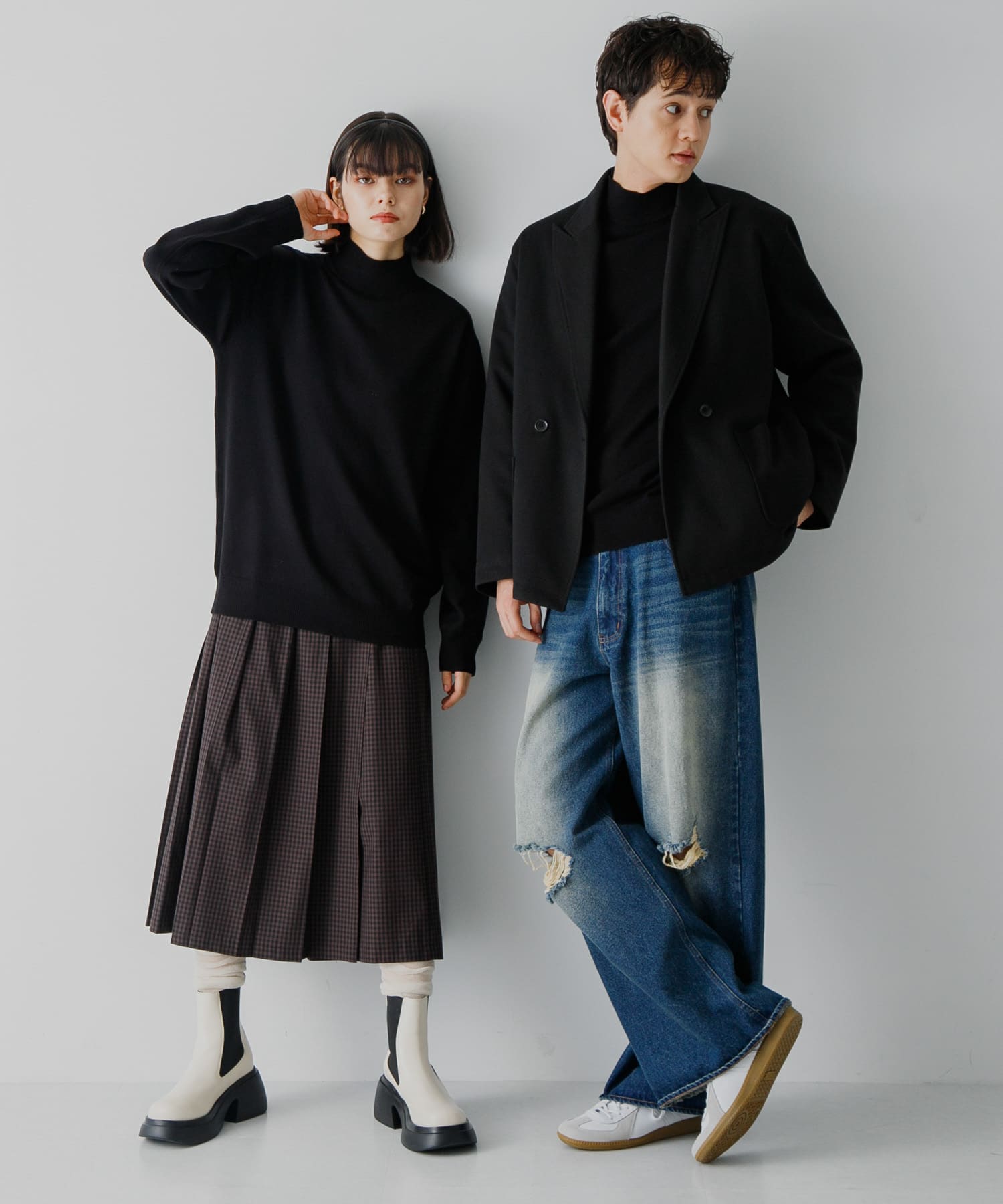 身長：184cm サイズ：L / 身長：168cm サイズ：M