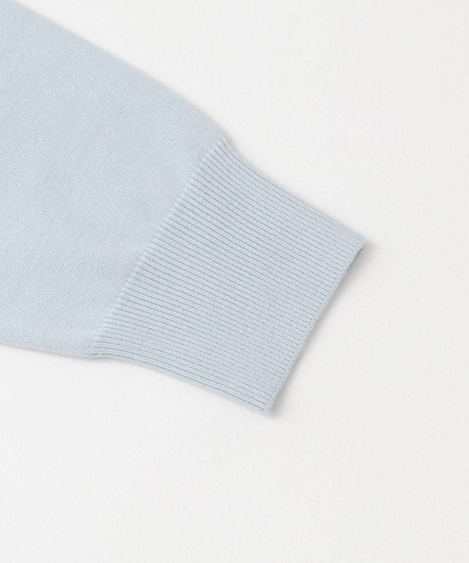 『ユニセックス』『洗濯可』ストレッチシャツカーディガン L.BLUE M