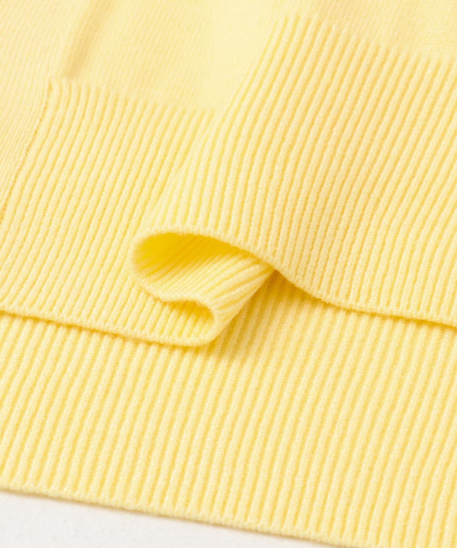 『ユニセックス』『洗濯可』ストレッチシャツカーディガン L.YELLOW M