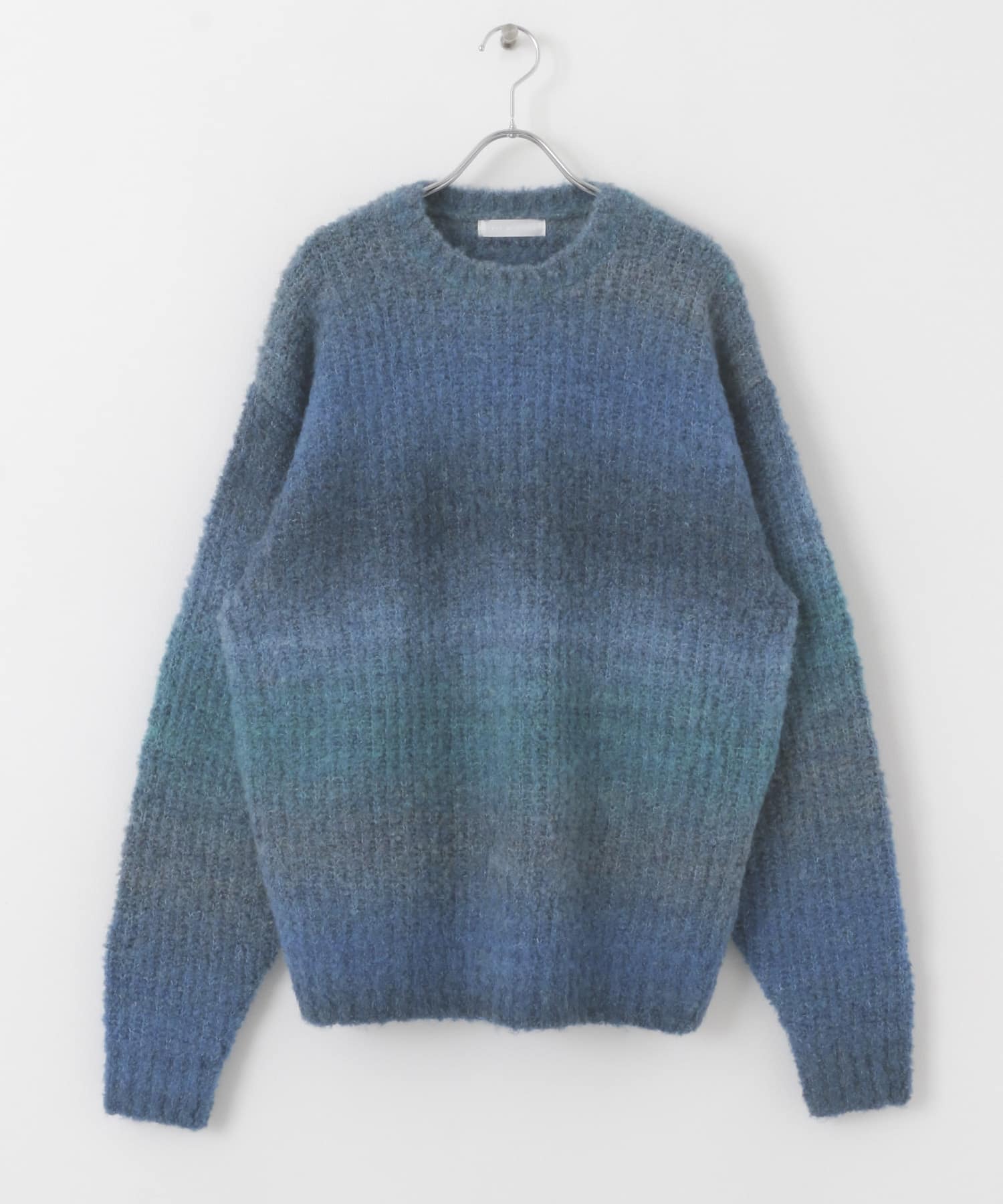 『ユニセックス』ブークレグラデーションニット BLUE M