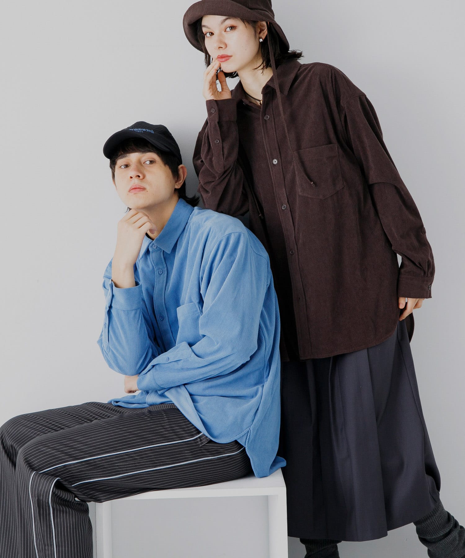 身長：184cm サイズ：L / 身長：168cm サイズ：L