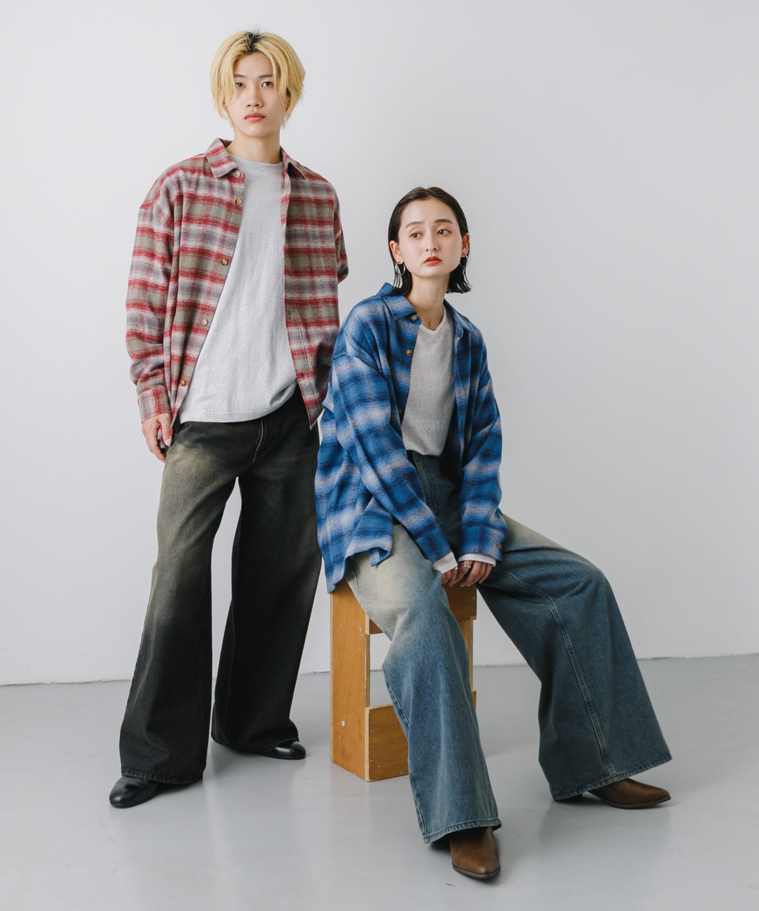 身長：176cm サイズ：L / 身長：169cm サイズ：L