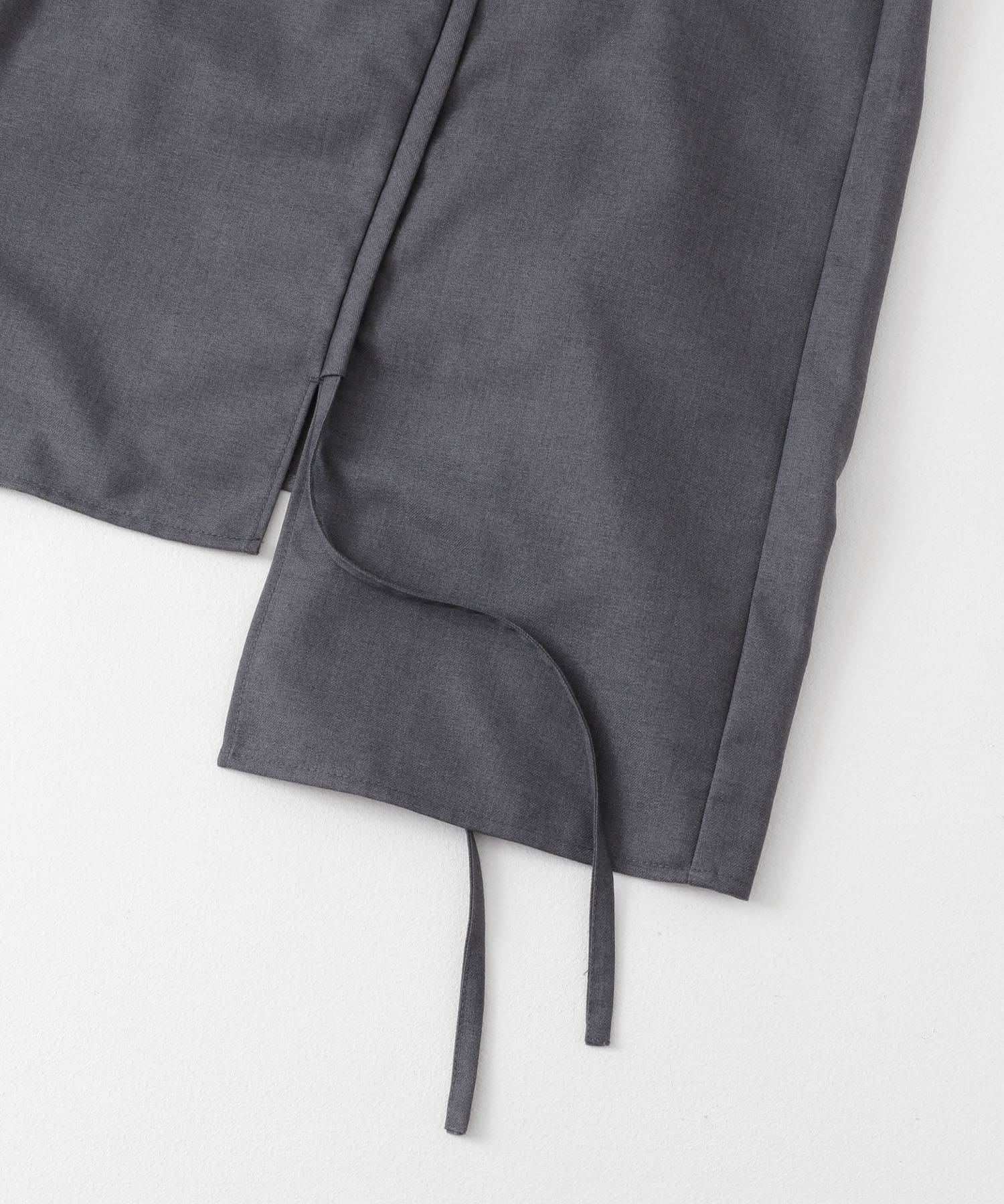『わたべ×SOP』ドローコードデザインルーズシャツ GRAY M