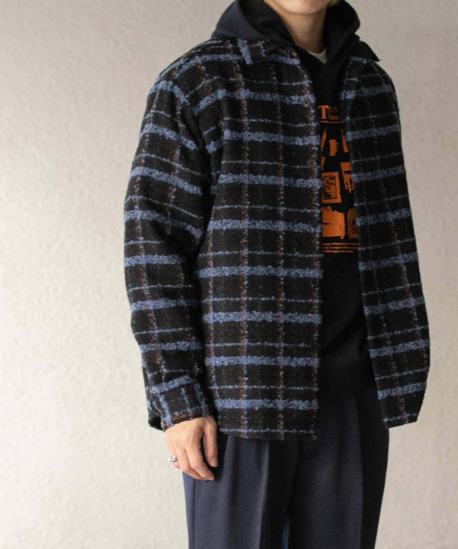 ブークレチェックルーズシャツ