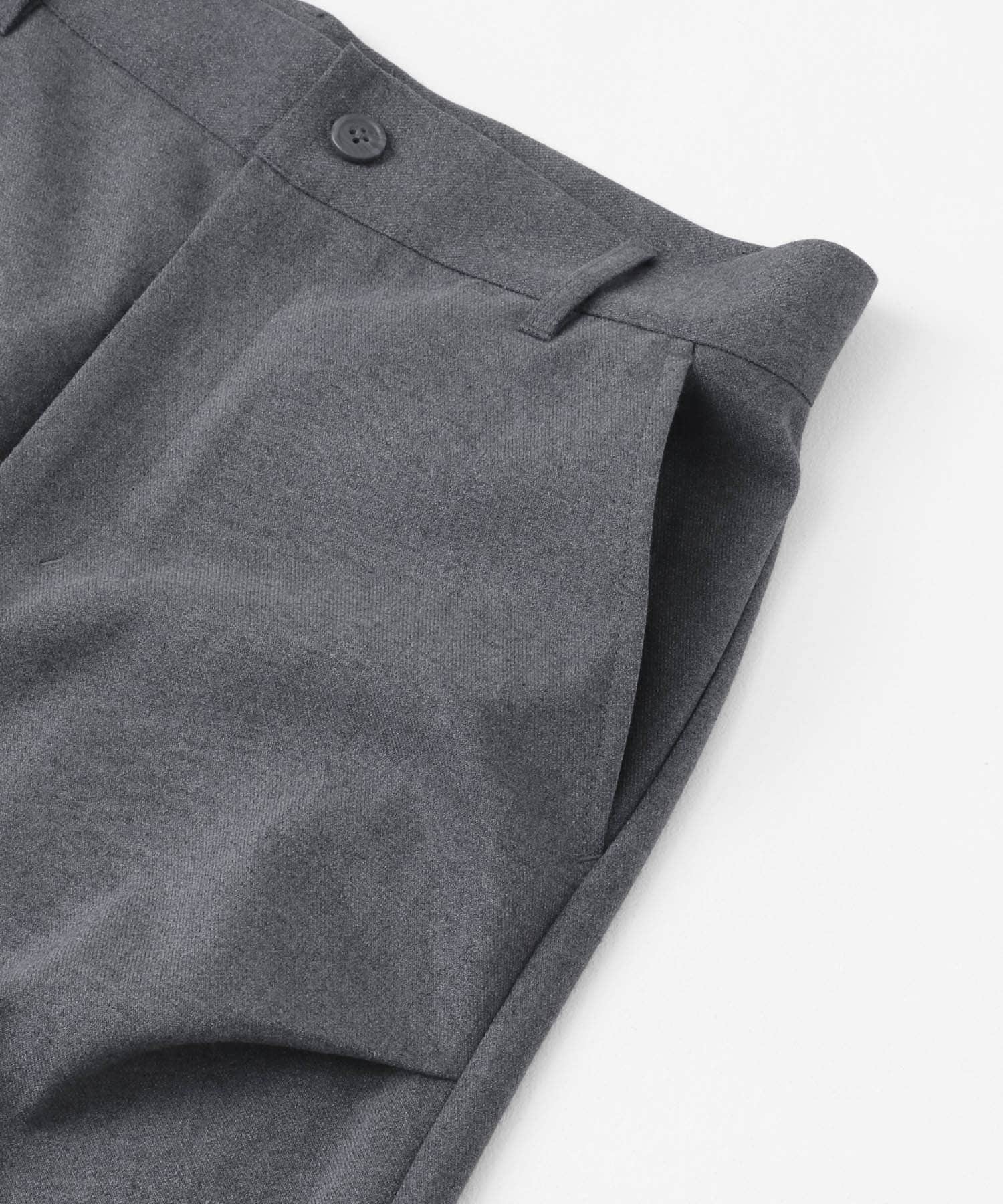 ウールライクランダムタックパンツ GRAY M