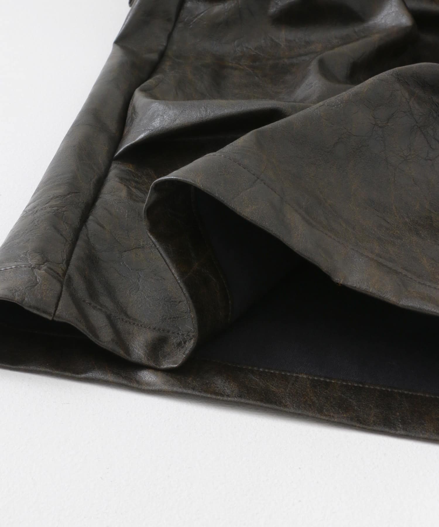 FLタックワイドパンツ BLK×BRN M