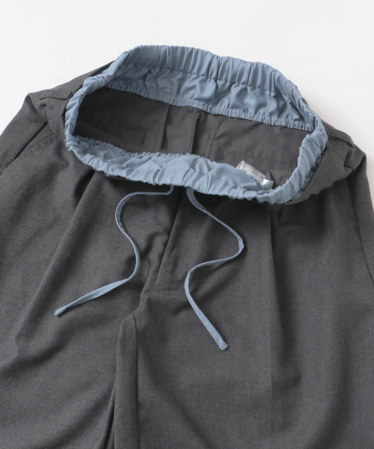 ウールライクフェイクレイヤードスラックス GRAY M