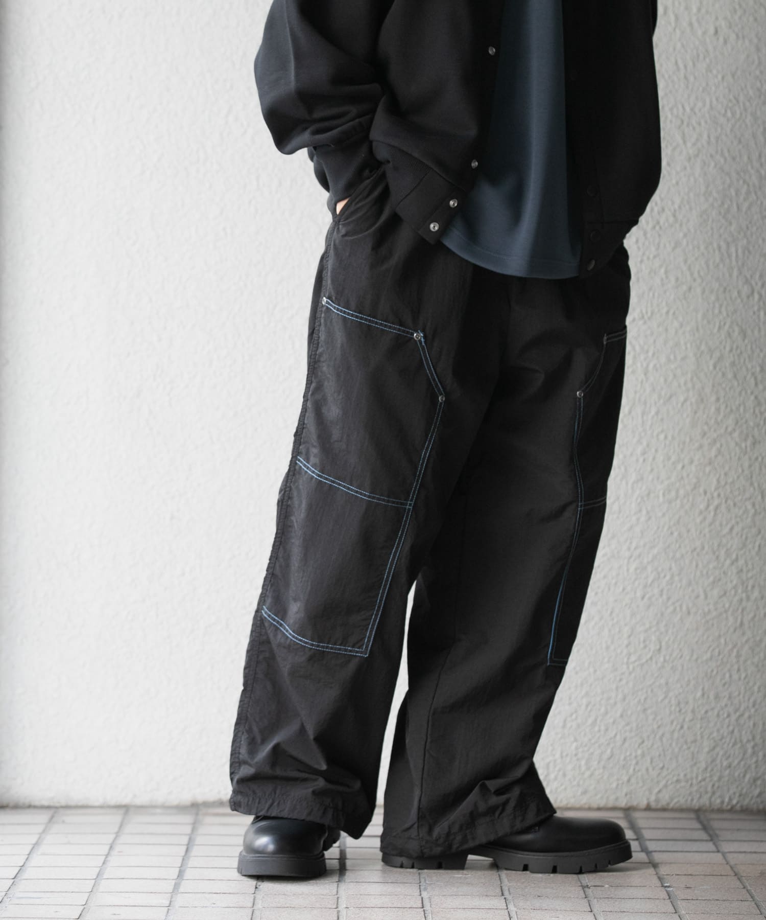 ツートーンダブルニーパンツ(M BLACK): ボトム｜URBAN RESEARCH公式