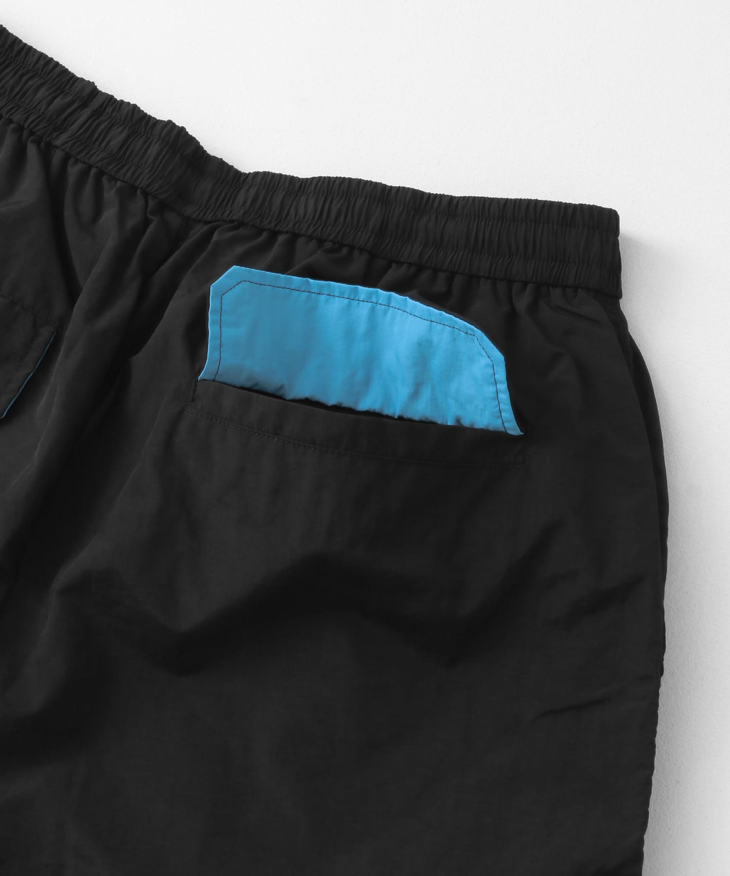 ツートーンダブルニーパンツ BLACK M