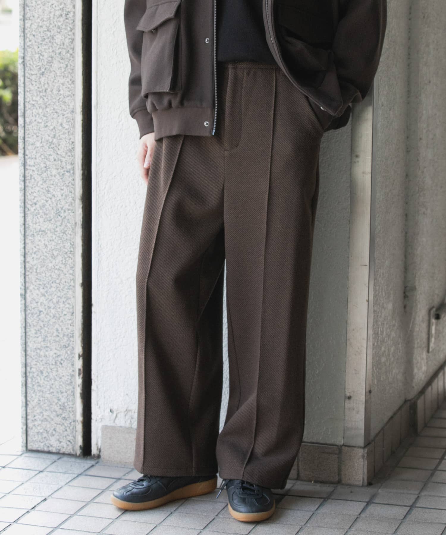 メルトンライクワイドパンツ