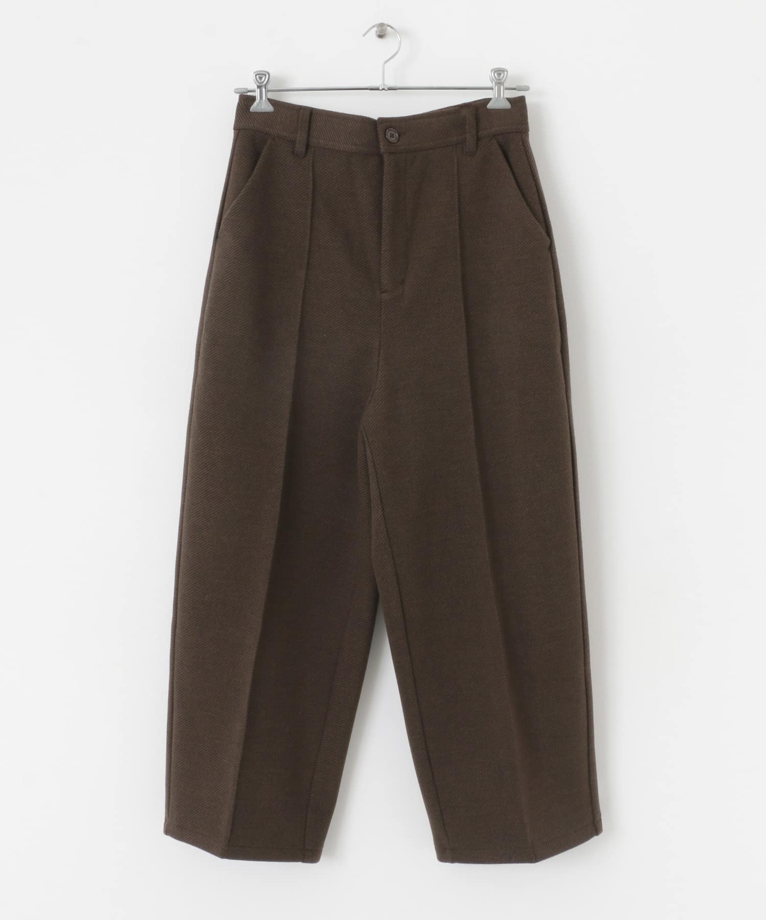メルトンライクワイドパンツ BROWN M