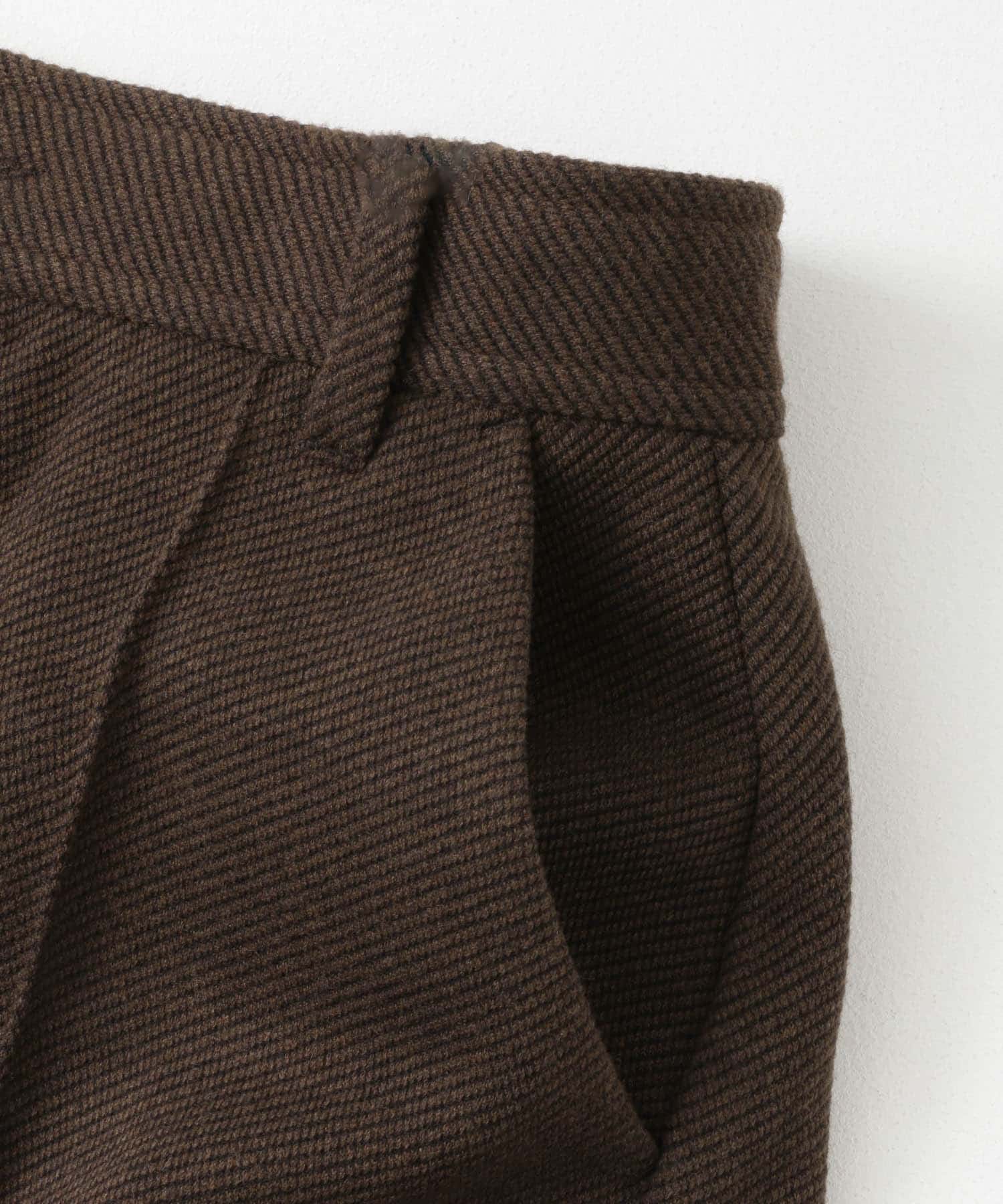 メルトンライクワイドパンツ BROWN M