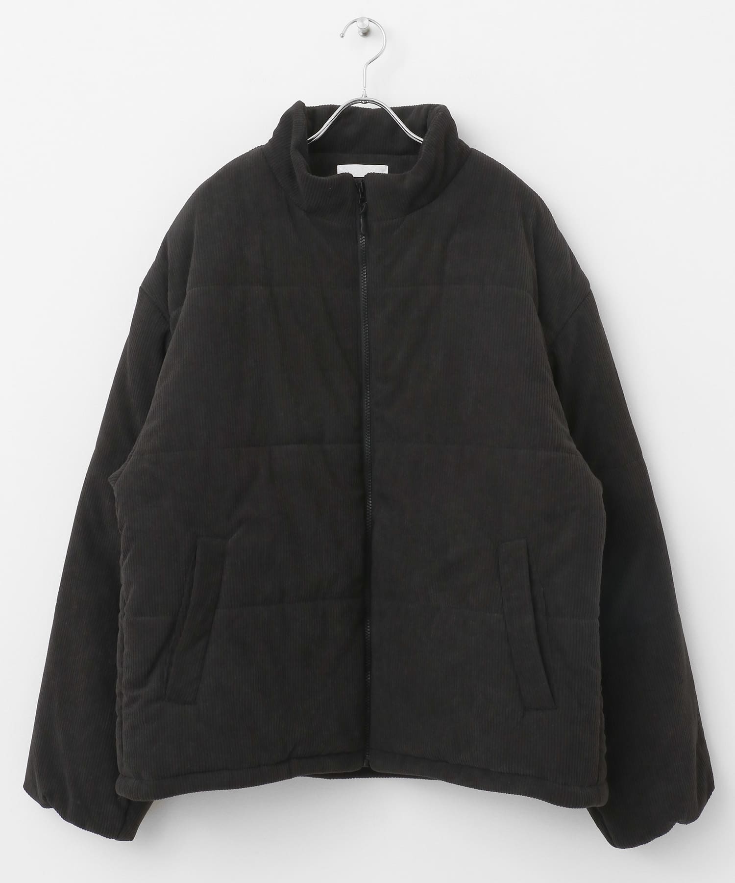 『ユニセックス』コーデュロイパデットブルゾン CHARCOAL M