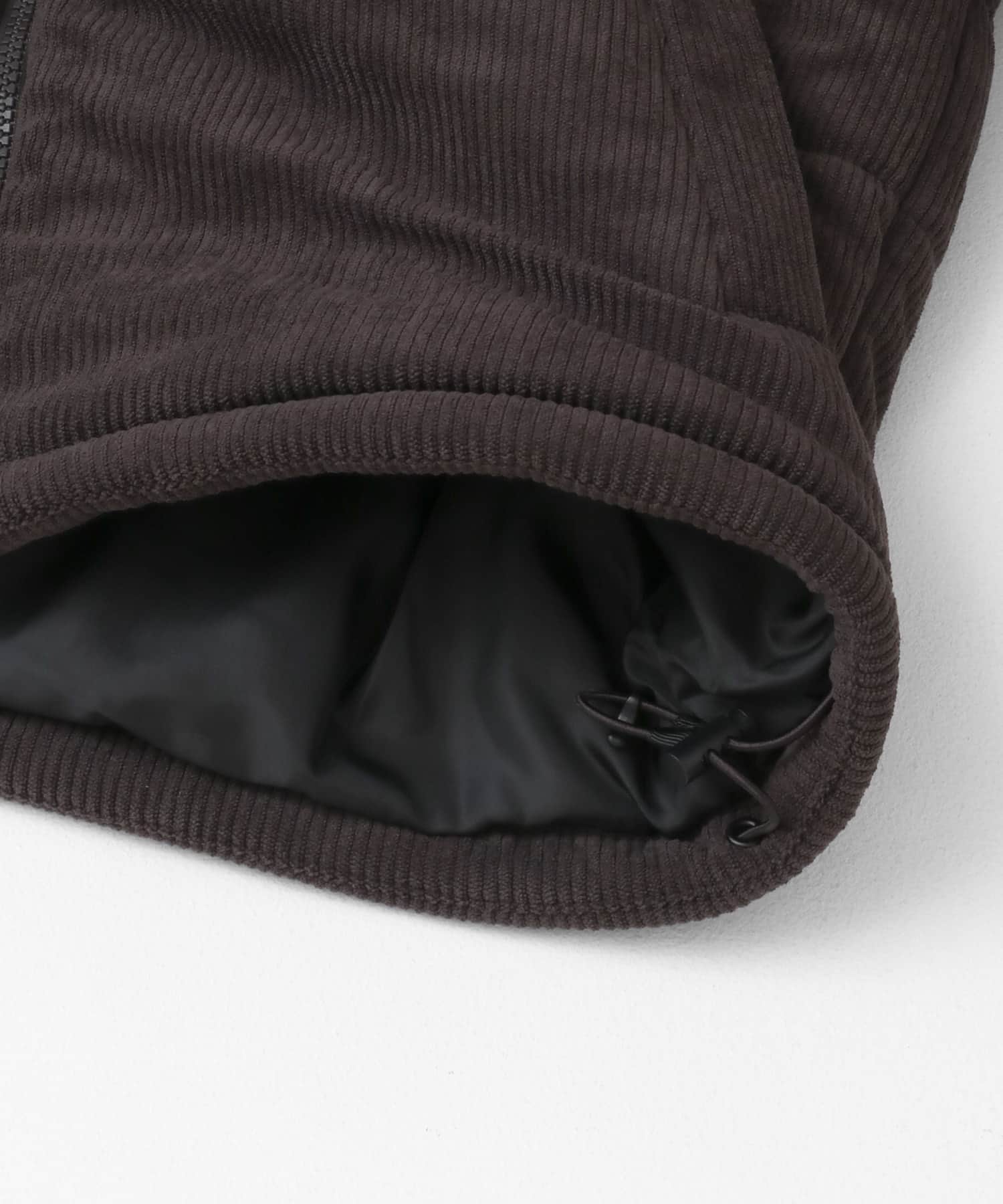 『ユニセックス』コーデュロイパデットブルゾン BROWN M