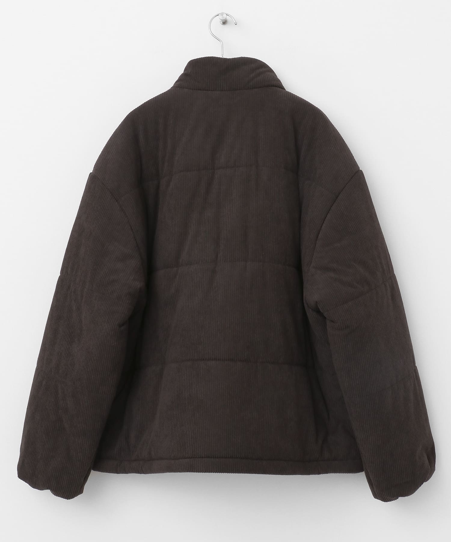 『ユニセックス』コーデュロイパデットブルゾン BROWN M