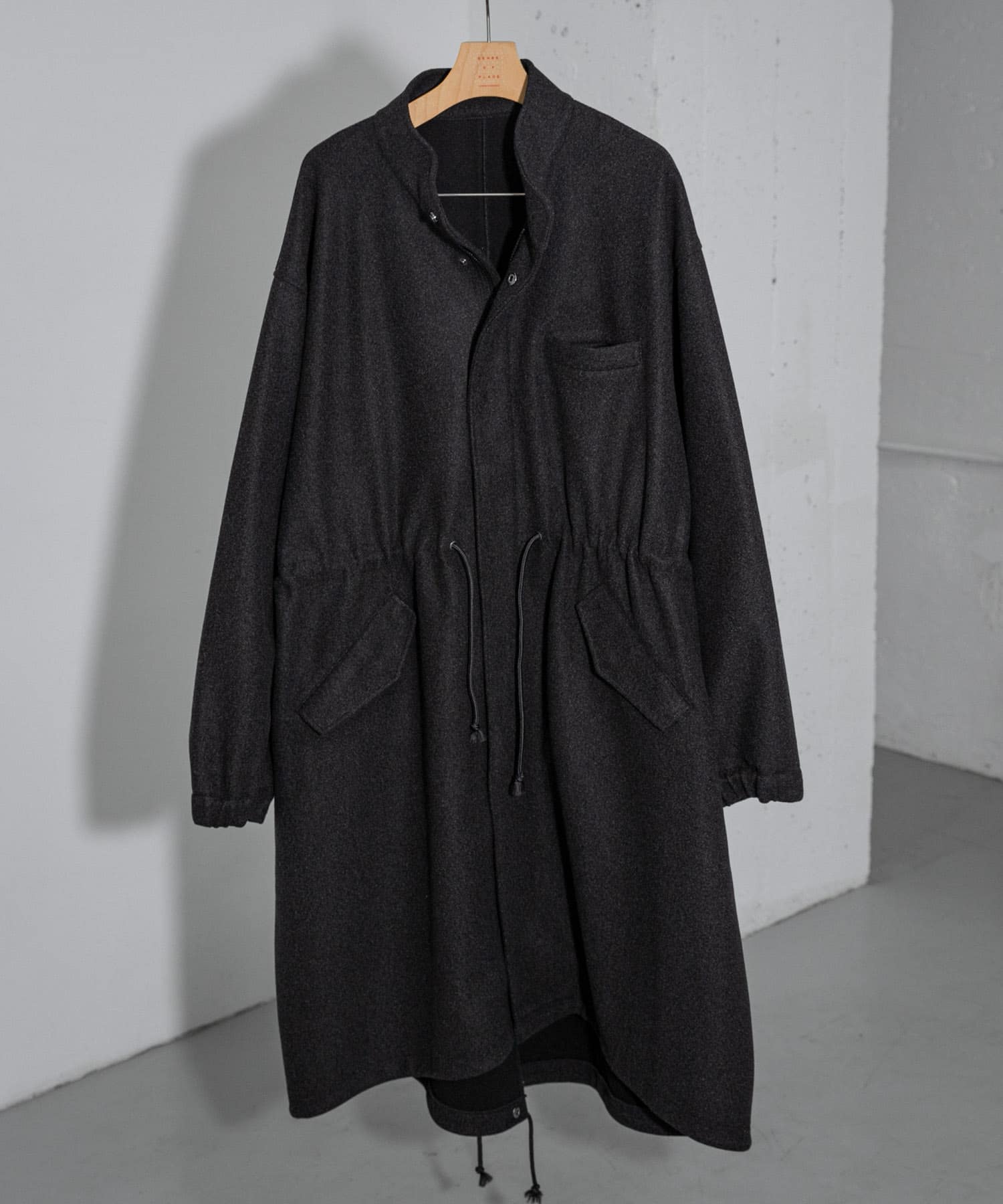 『ユニセックス』『UR TECH』カットメルトンモッズコート D.GRAY M