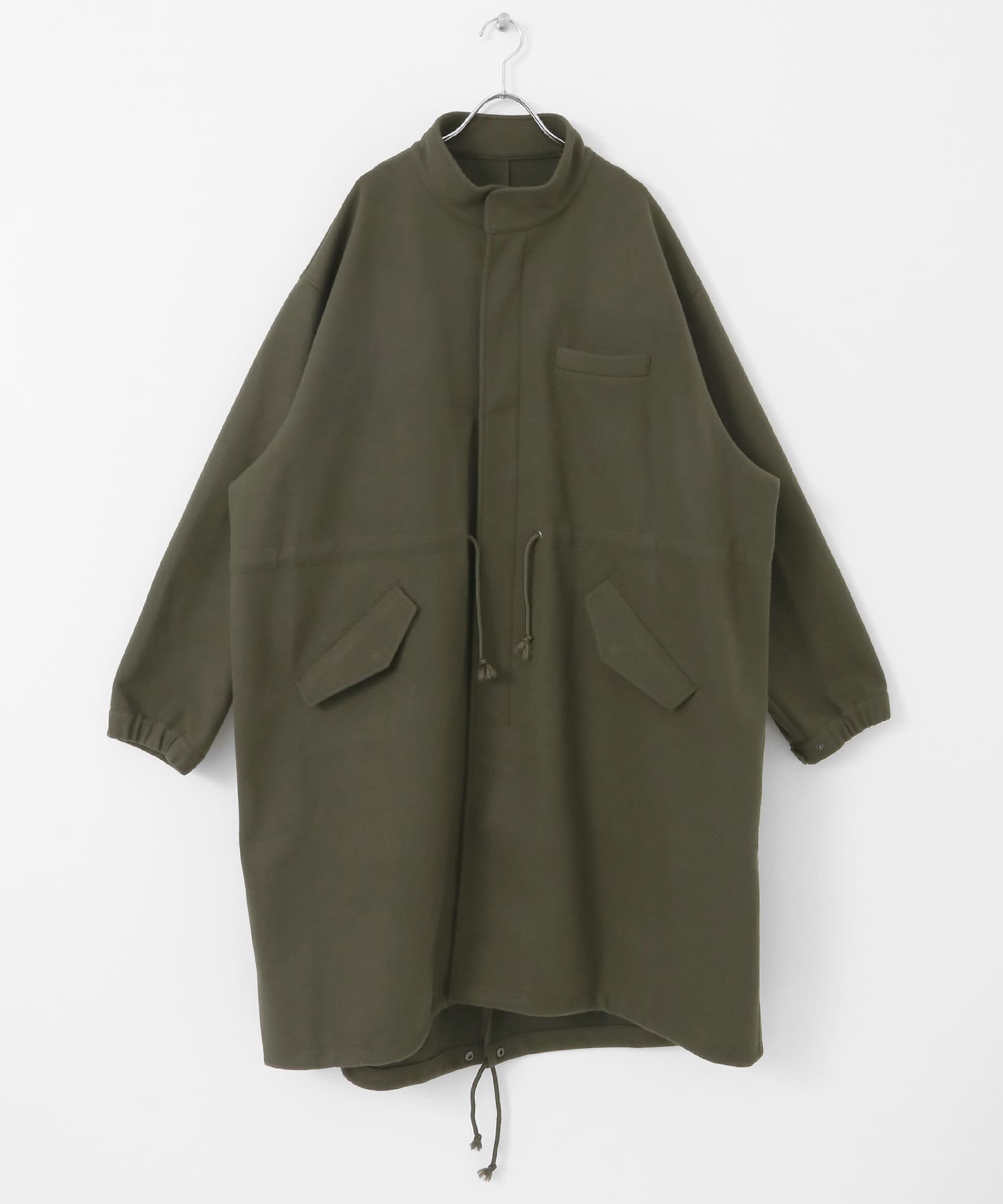 『ユニセックス』『UR TECH』カットメルトンモッズコート KHAKI M