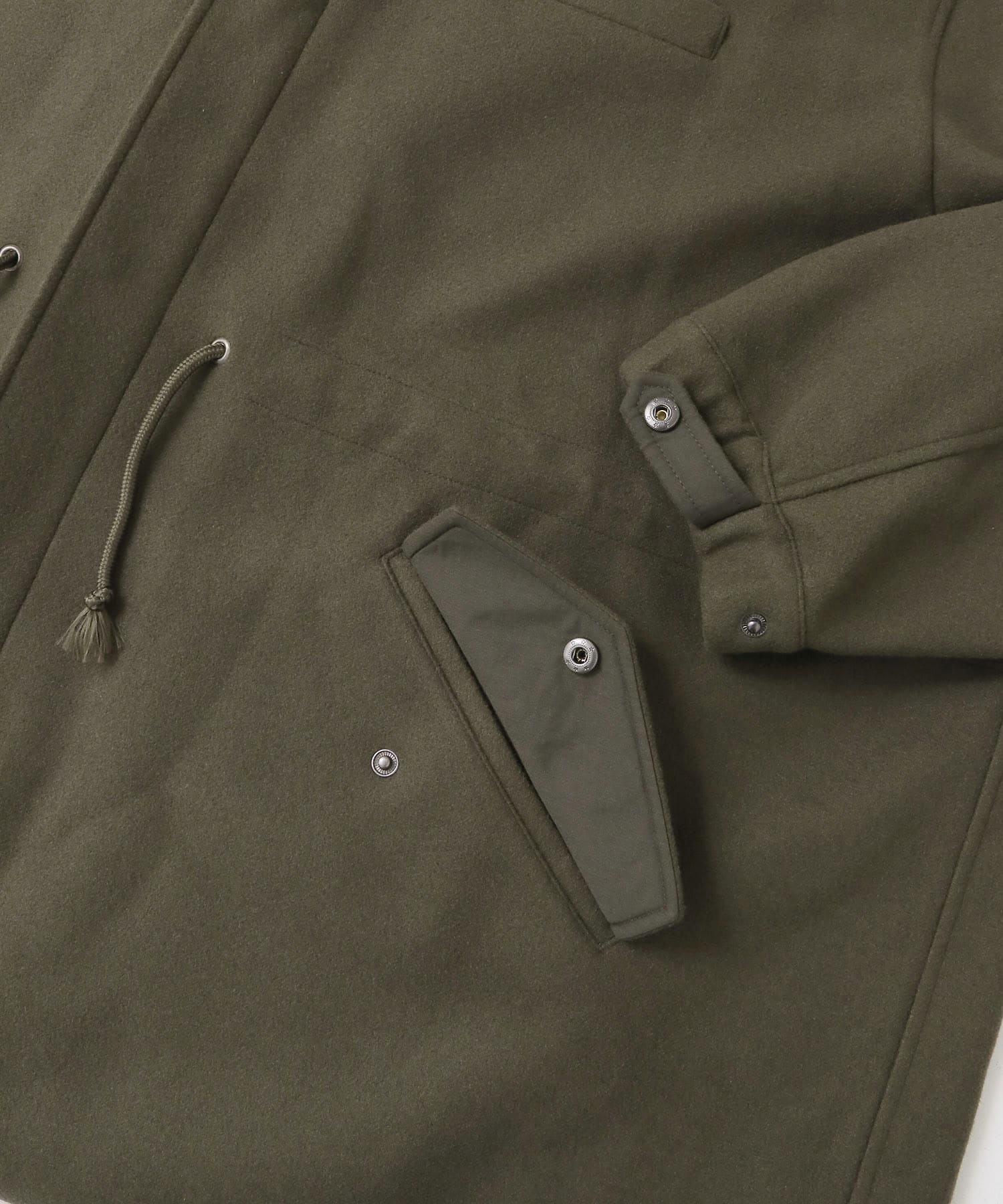 『ユニセックス』『UR TECH』カットメルトンモッズコート KHAKI M