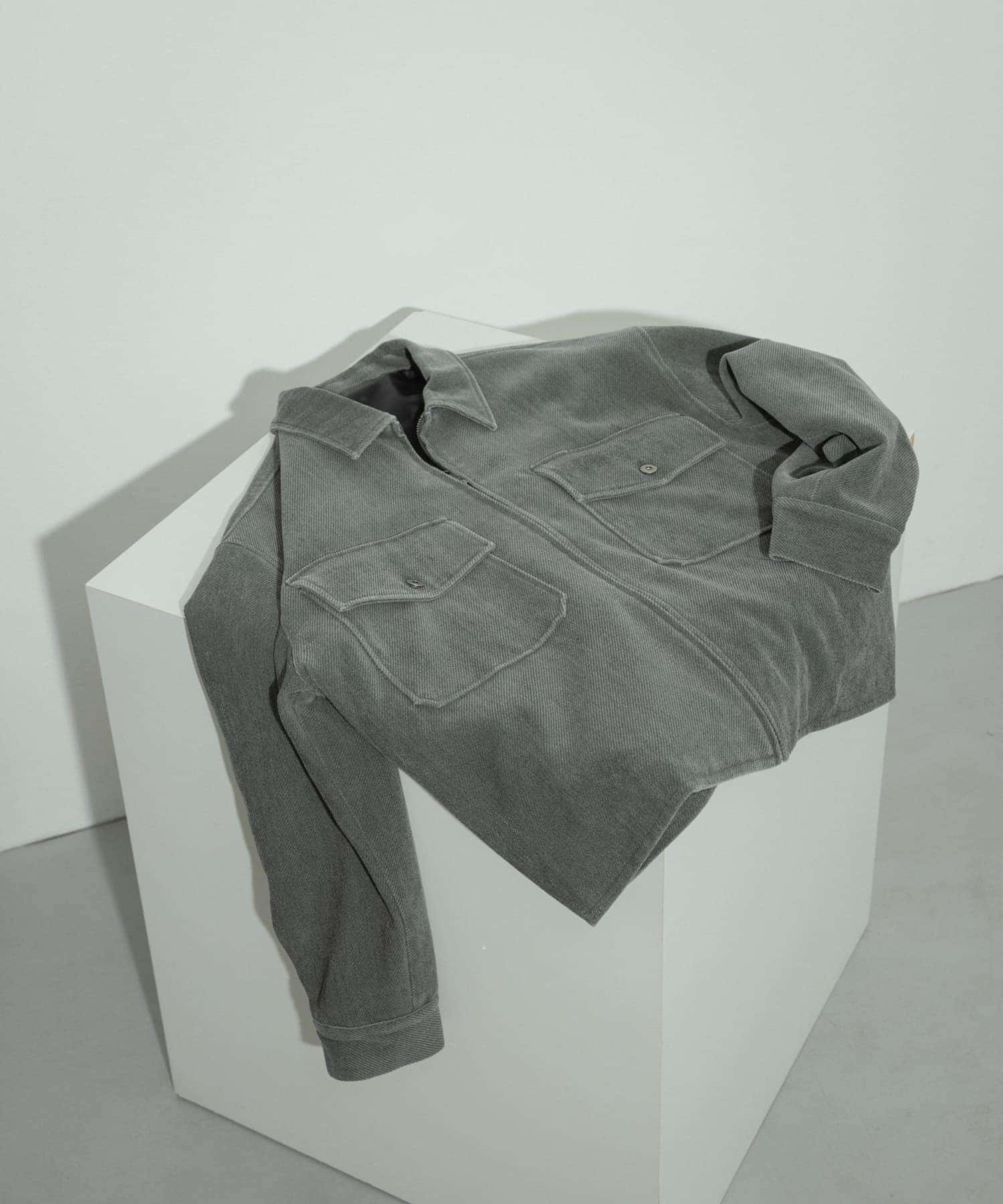 『ユニセックス』『セットアップ対応』ヴィンテージツイルZIPブルゾン KHAKI M