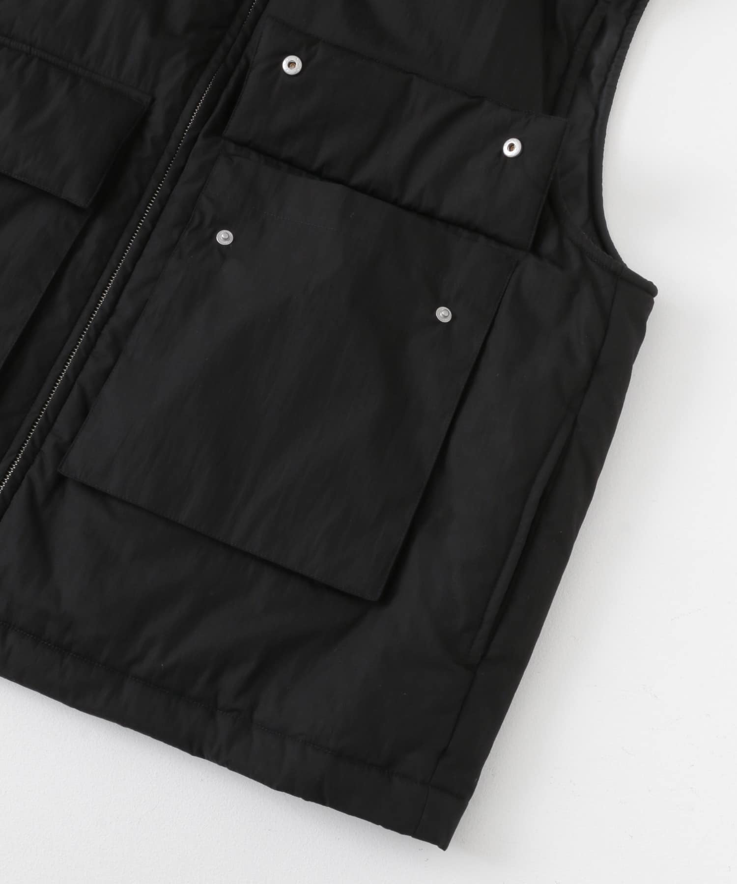 ダブルポケットトラックベスト BLACK M