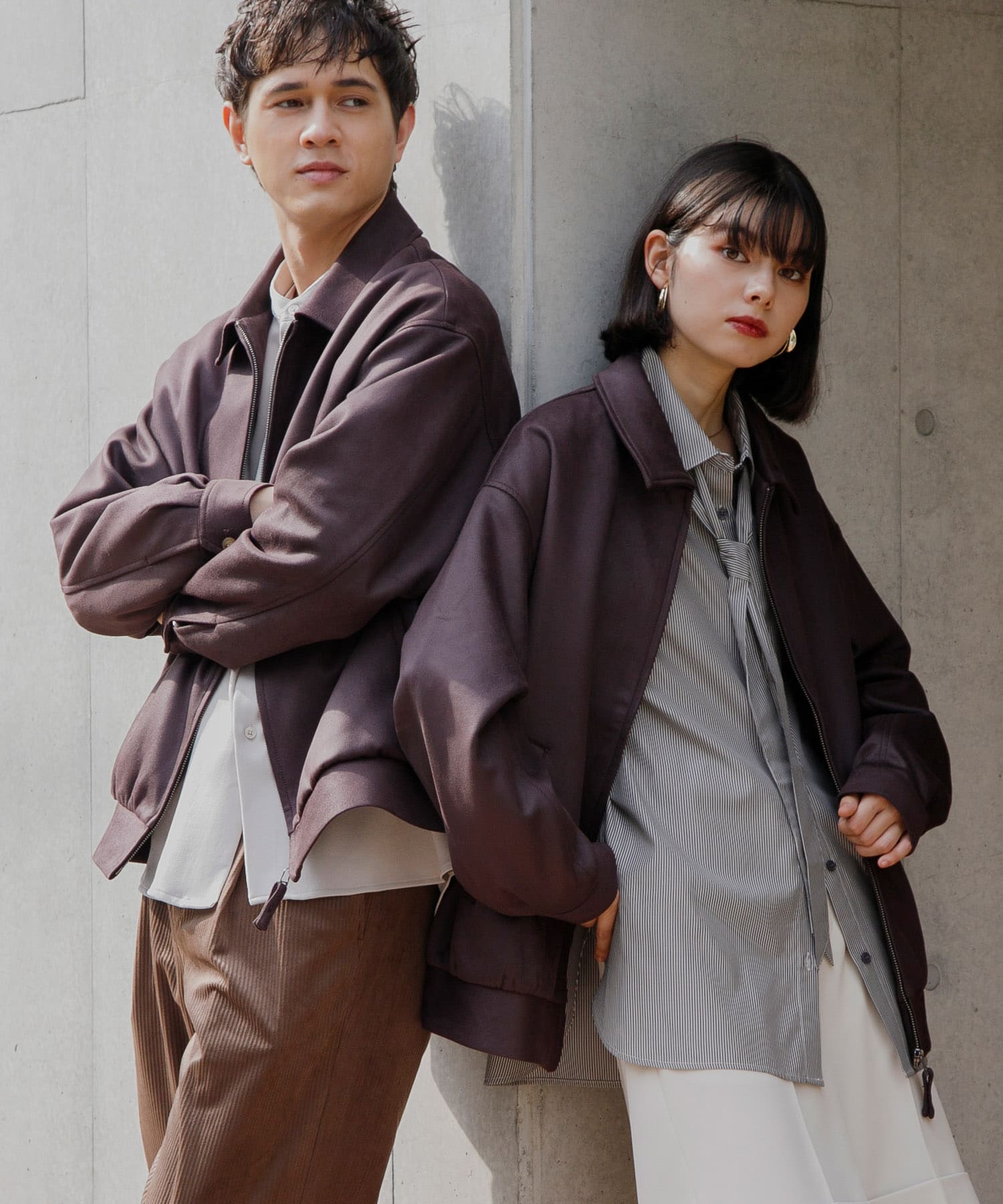 身長：184cm サイズ：L / 身長：168cm サイズ：M