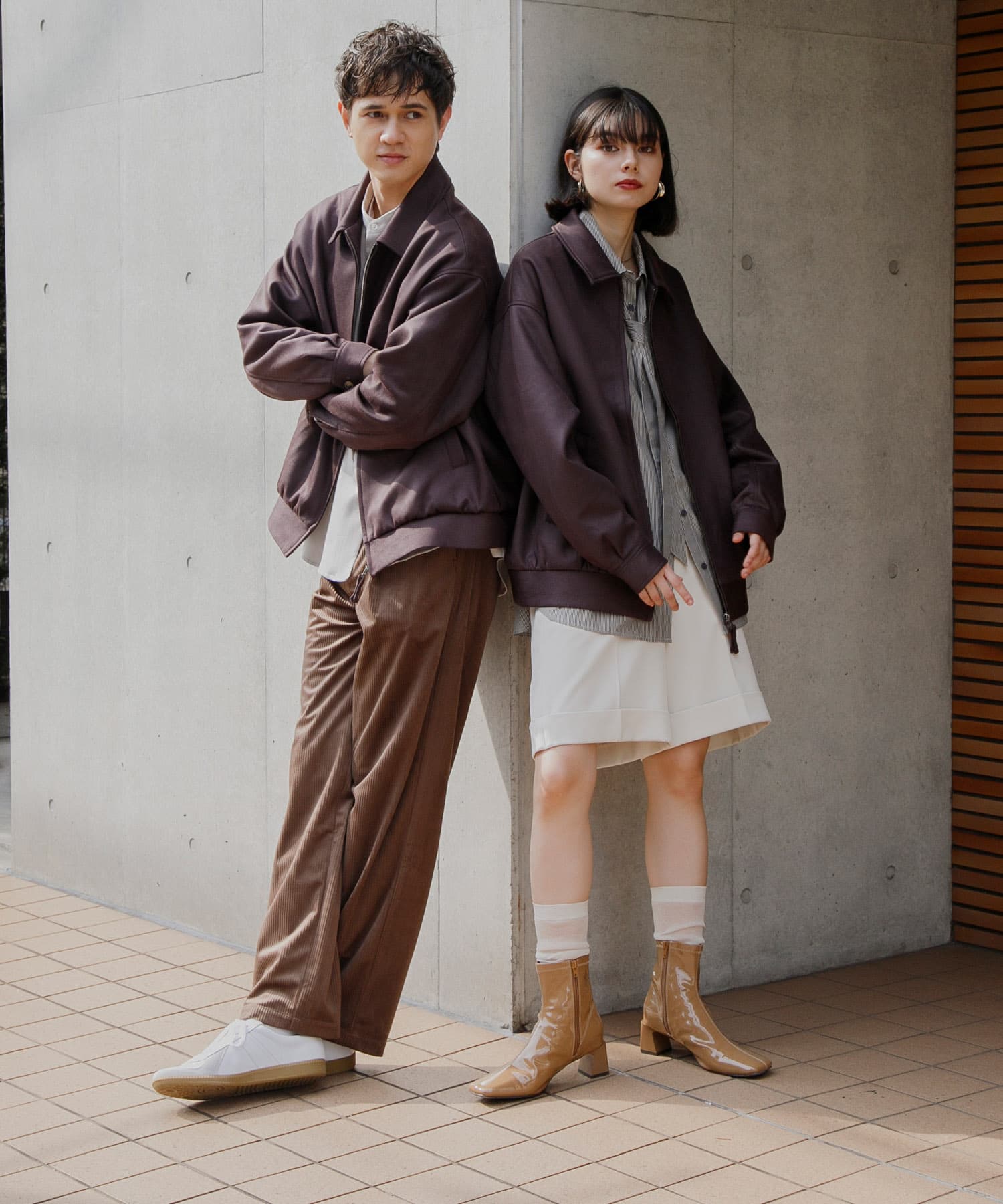 身長：184cm サイズ：L / 身長：168cm サイズ：M