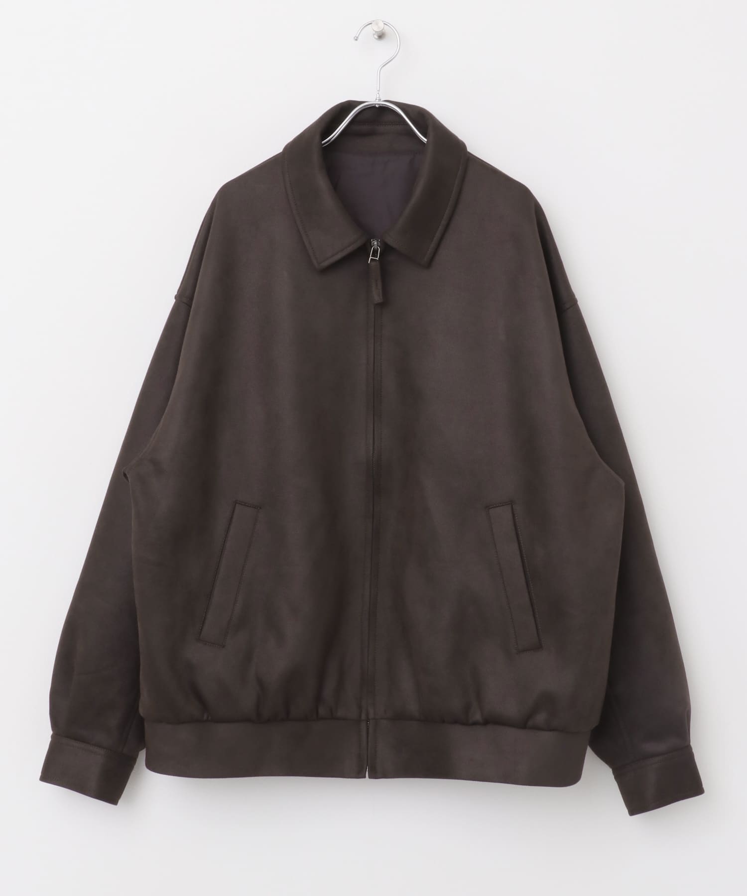 UNUSED スエードブルゾン ブラック UNUSED / Down jacket-UNUSEDの通販EQUAL