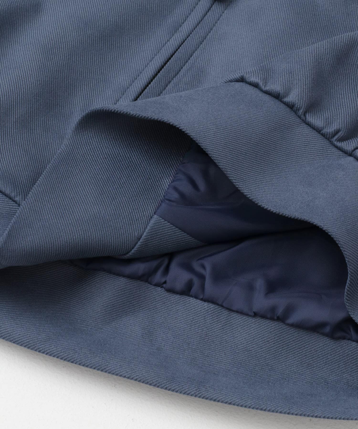 『ユニセックス』ツイルスエードタッチZIPブルゾン BLUE M