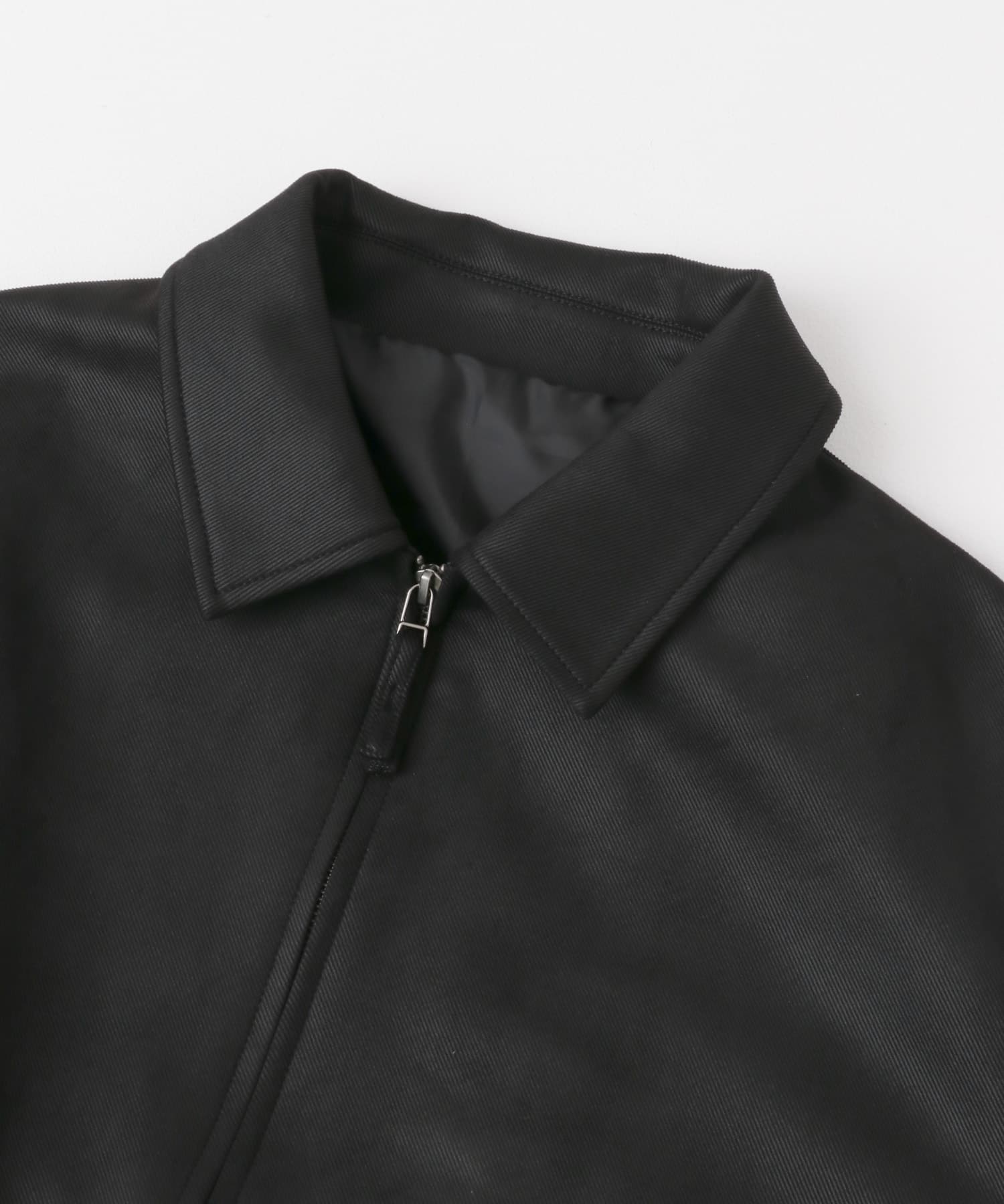 『ユニセックス』ツイルスエードタッチZIPブルゾン BLACK M