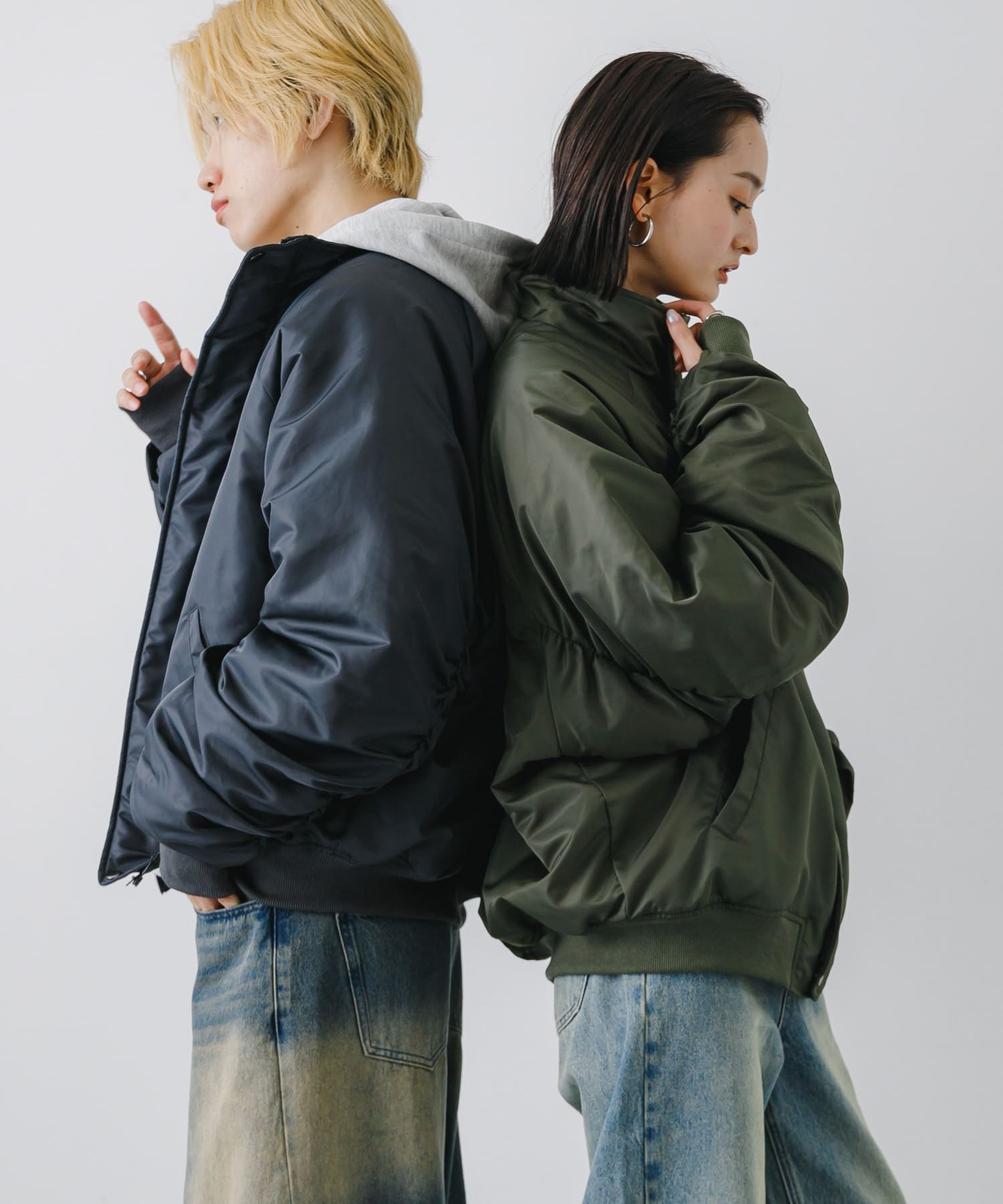身長：176cm サイズ：L / 身長：169cm サイズ：L