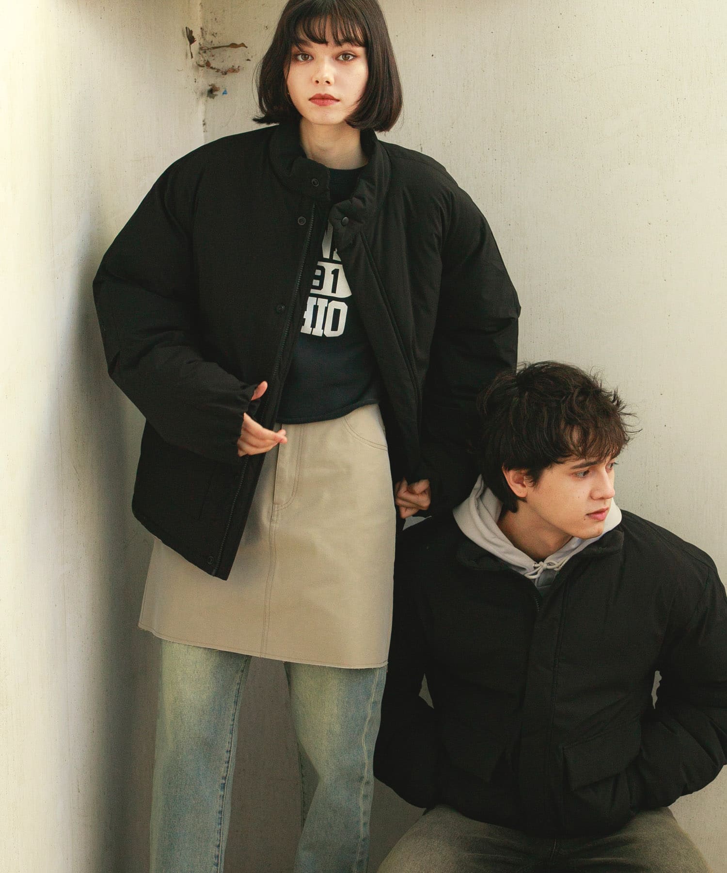 身長：184cm サイズ：L / 身長：168cm サイズ：M