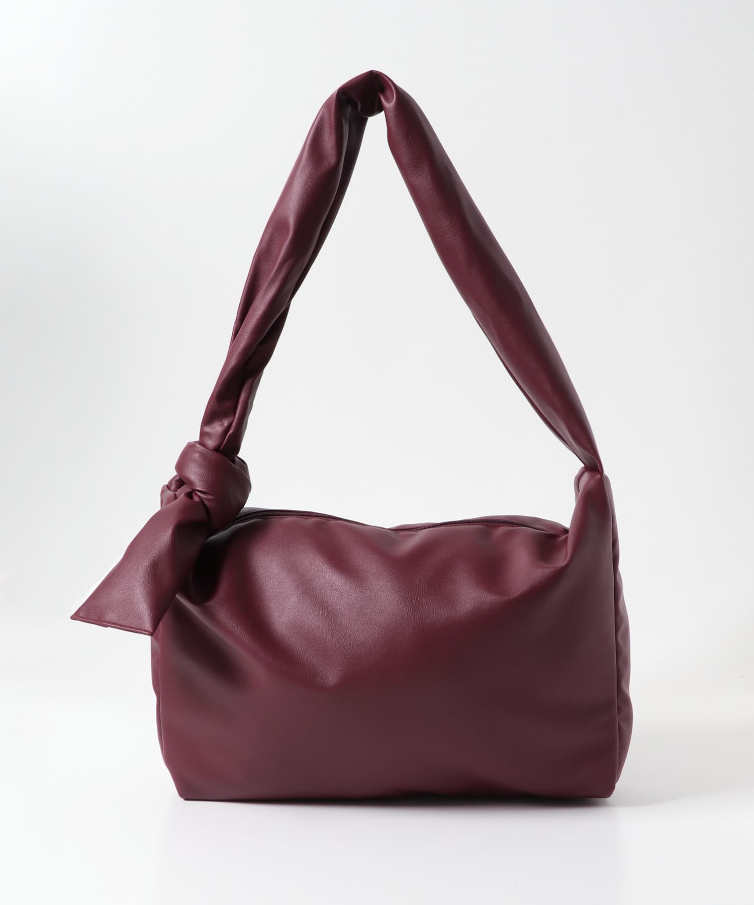 フェイクレザーパデットビッグショルダー RED one