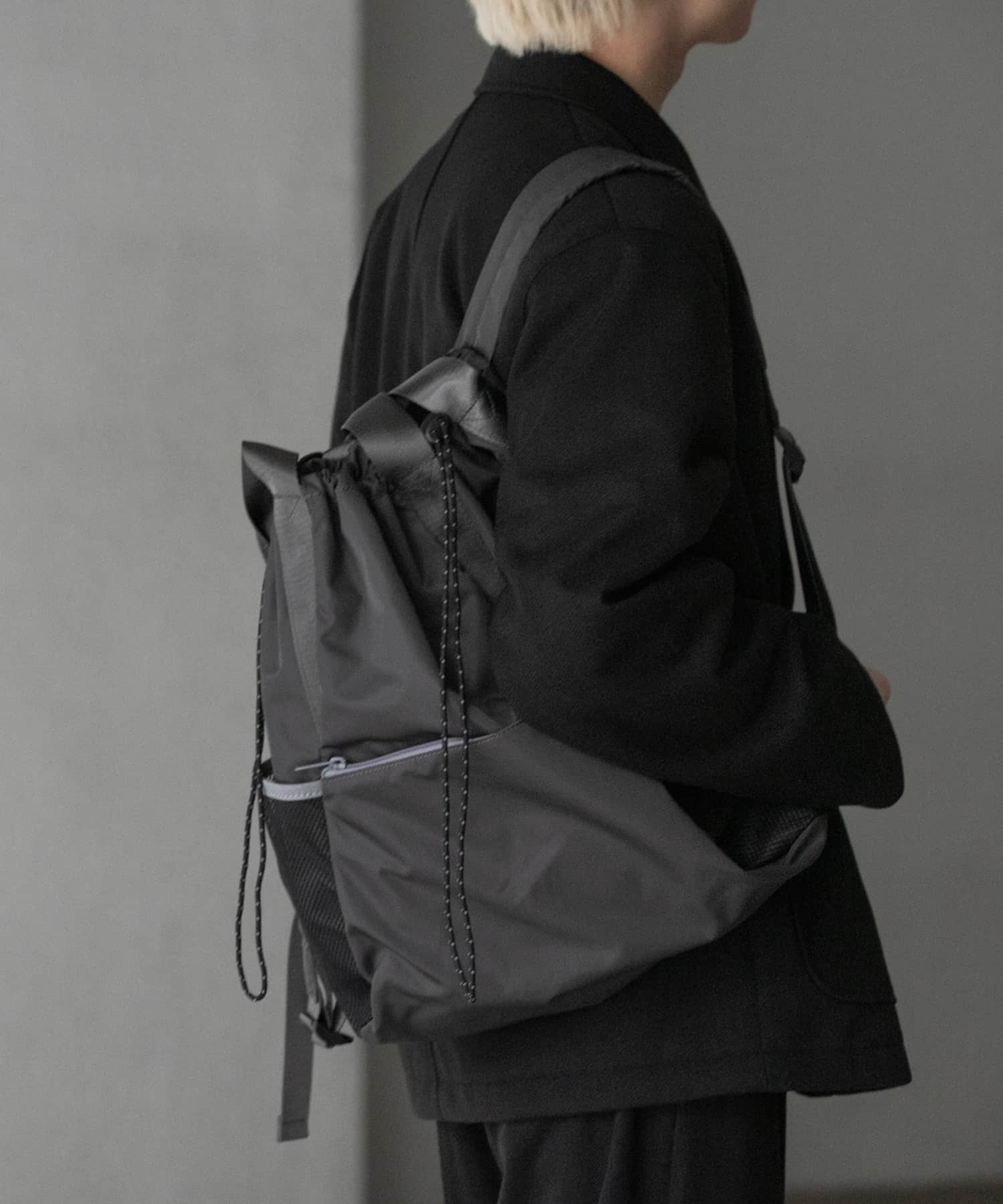 2WAYナイロンバックパック CHARCOAL one
