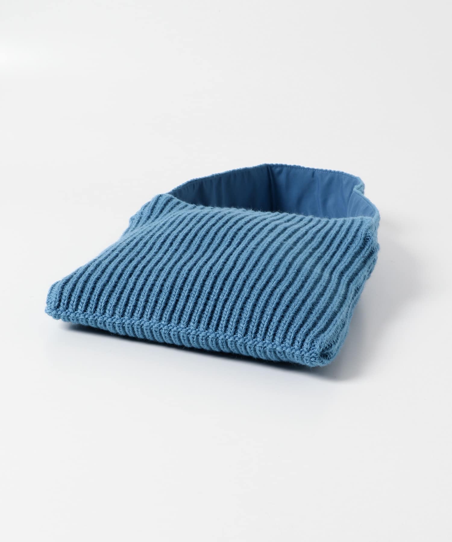 ニットスクエアバッグ BLUE one