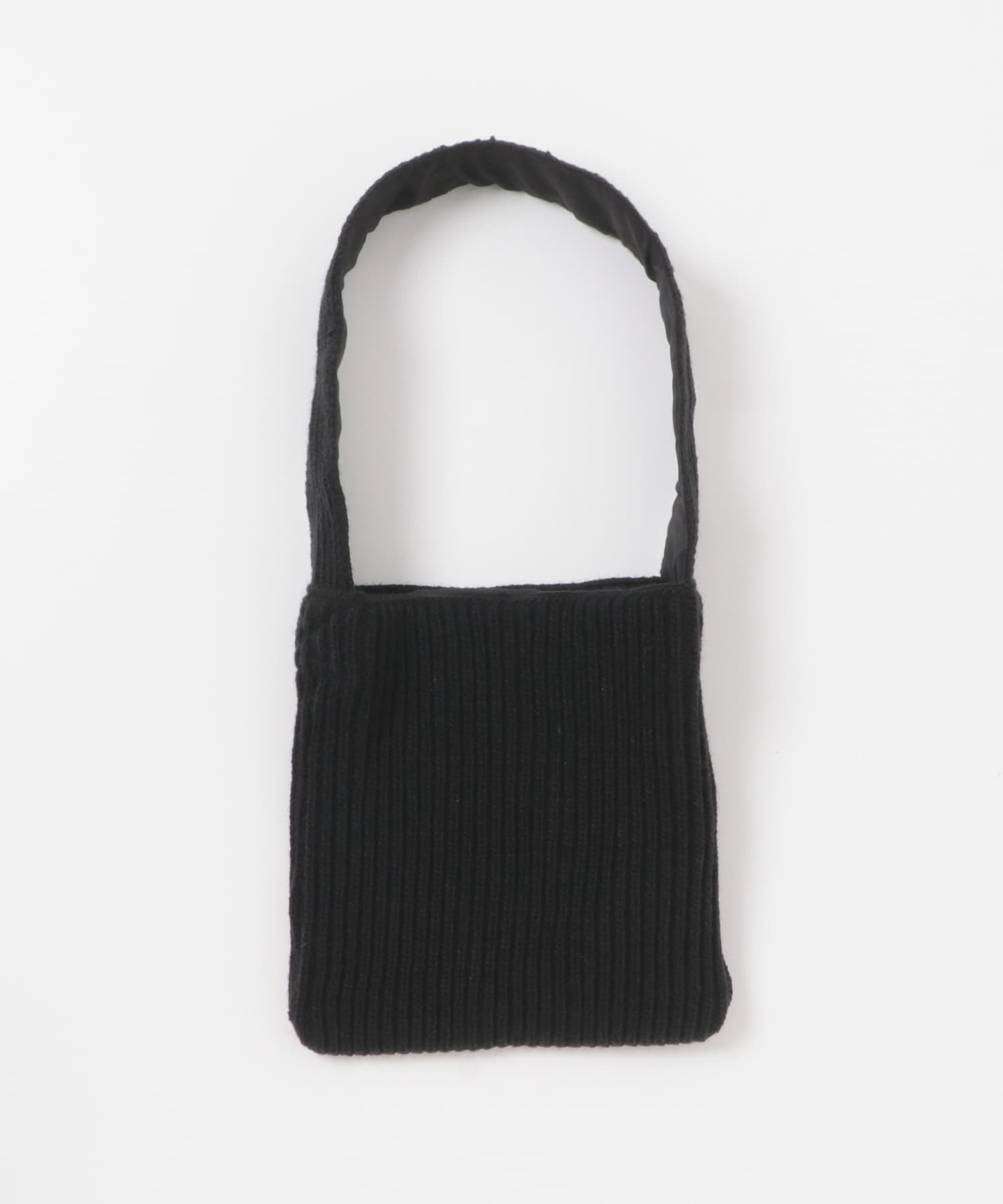 ニットスクエアバッグ BLACK one