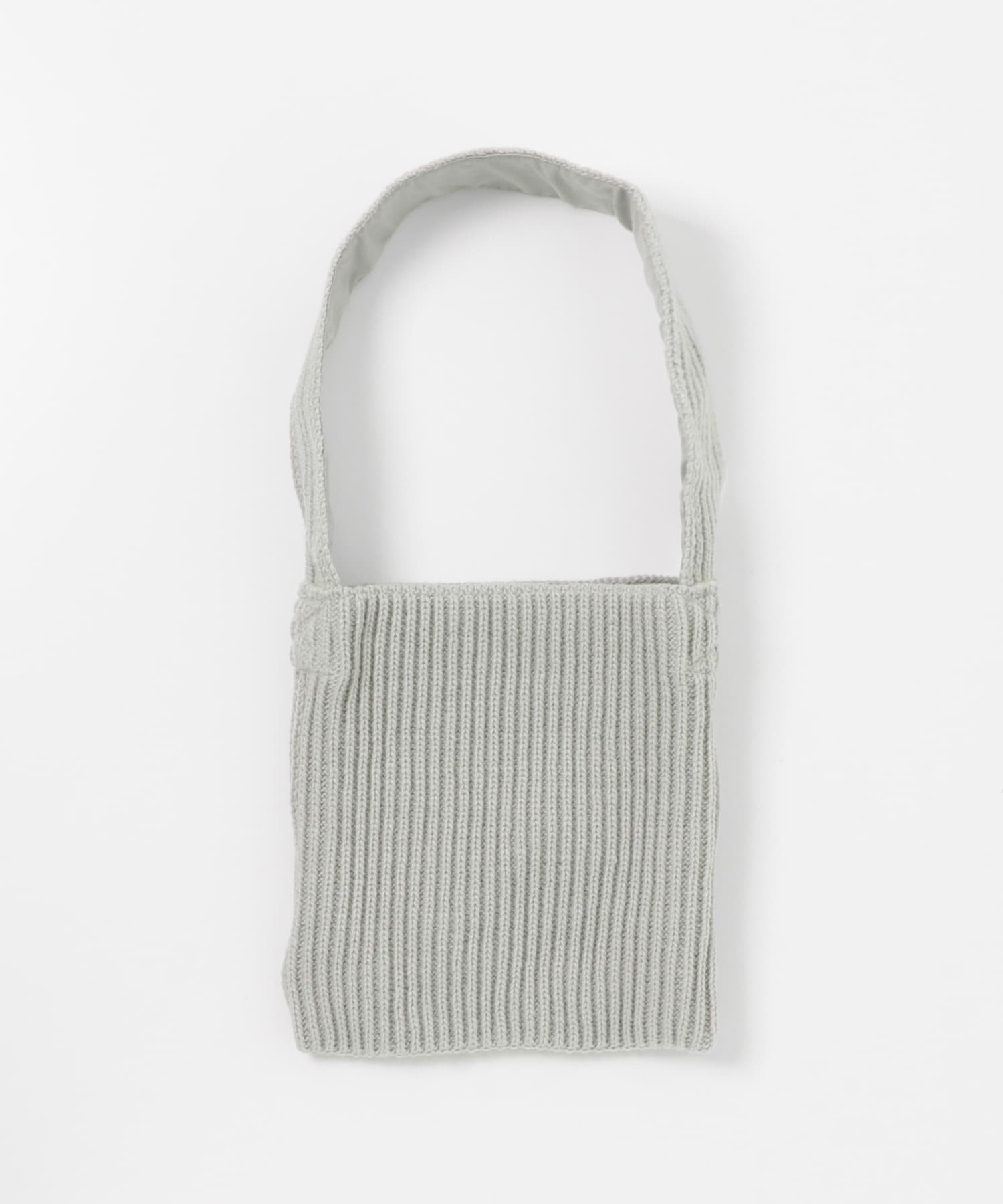 ニットスクエアバッグ L.GRAY one