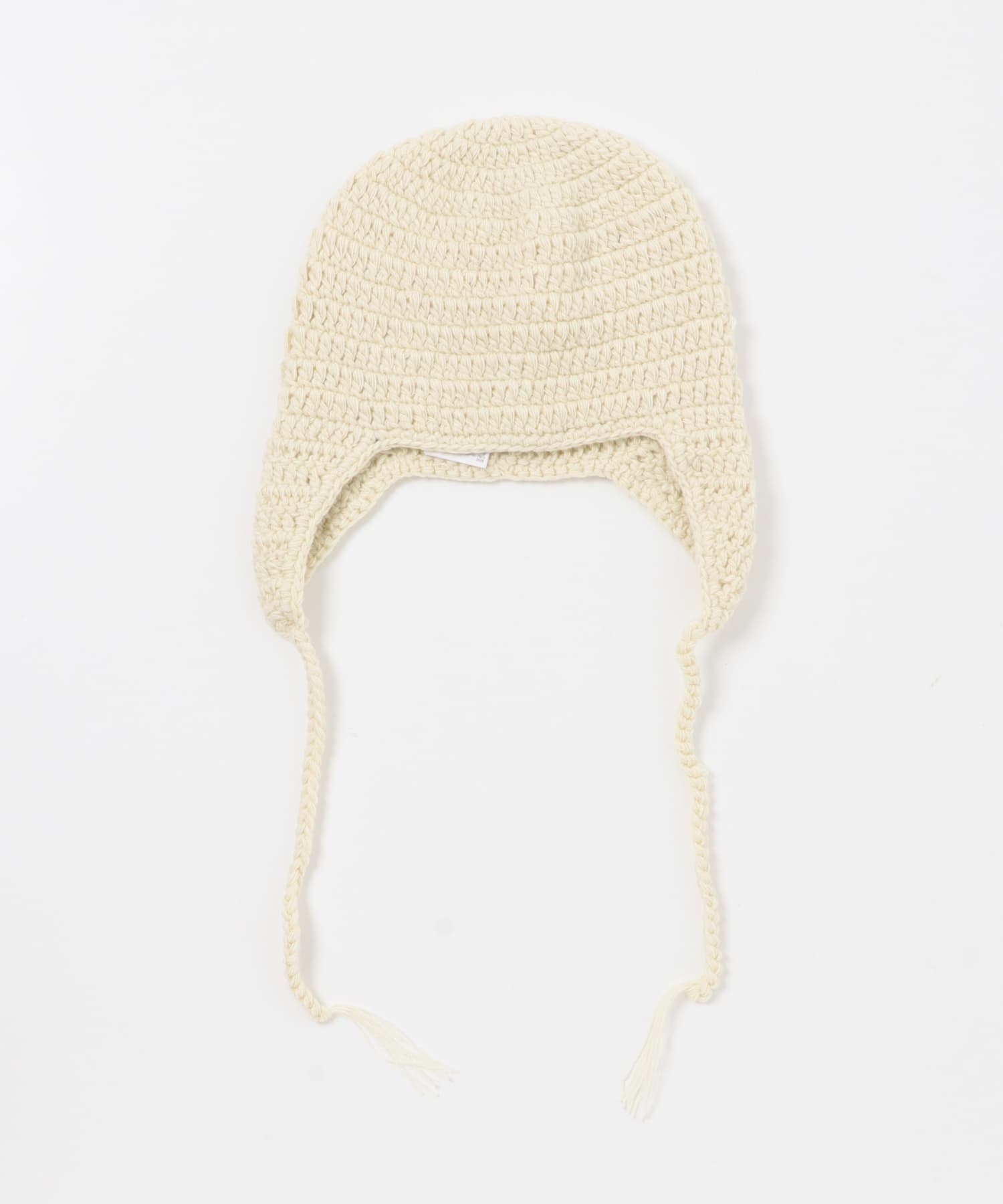 イヤーフラップニットキャップ IVORY one