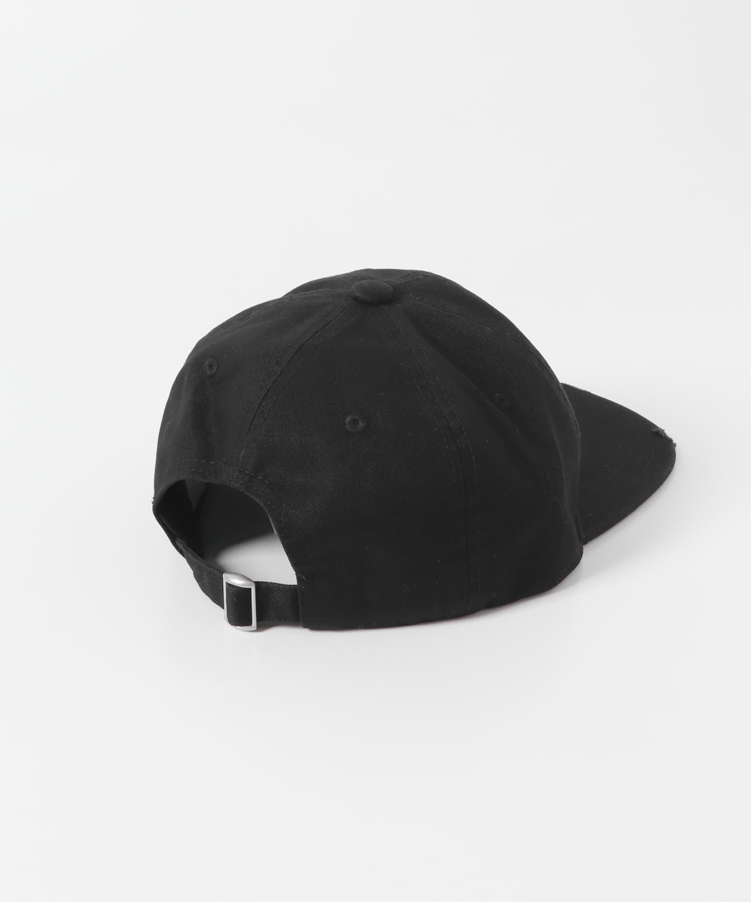 ロゴシシュウダメージキャップ BLACK one