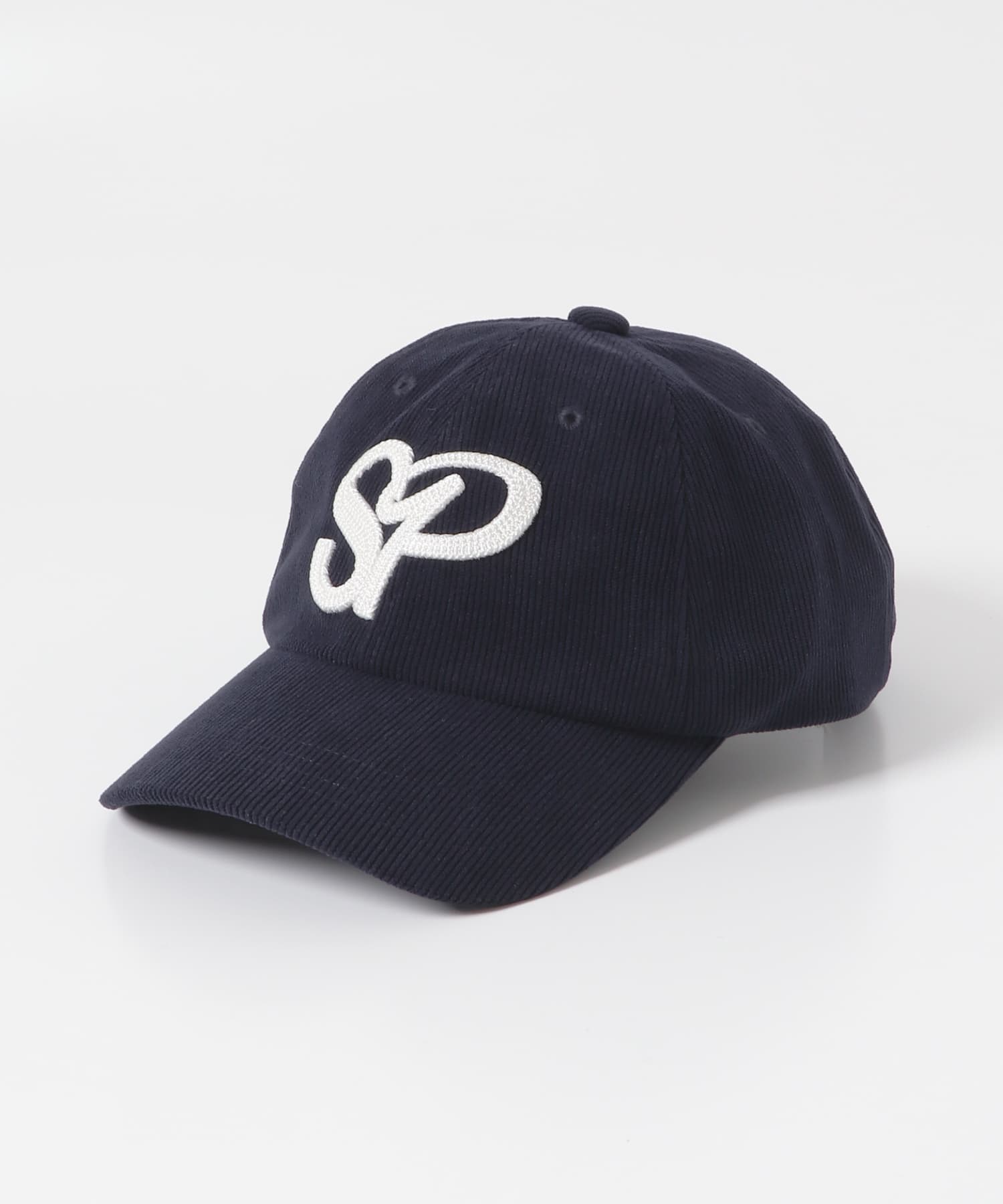 ロゴシシュウコーデュロイキャップ NAVY one