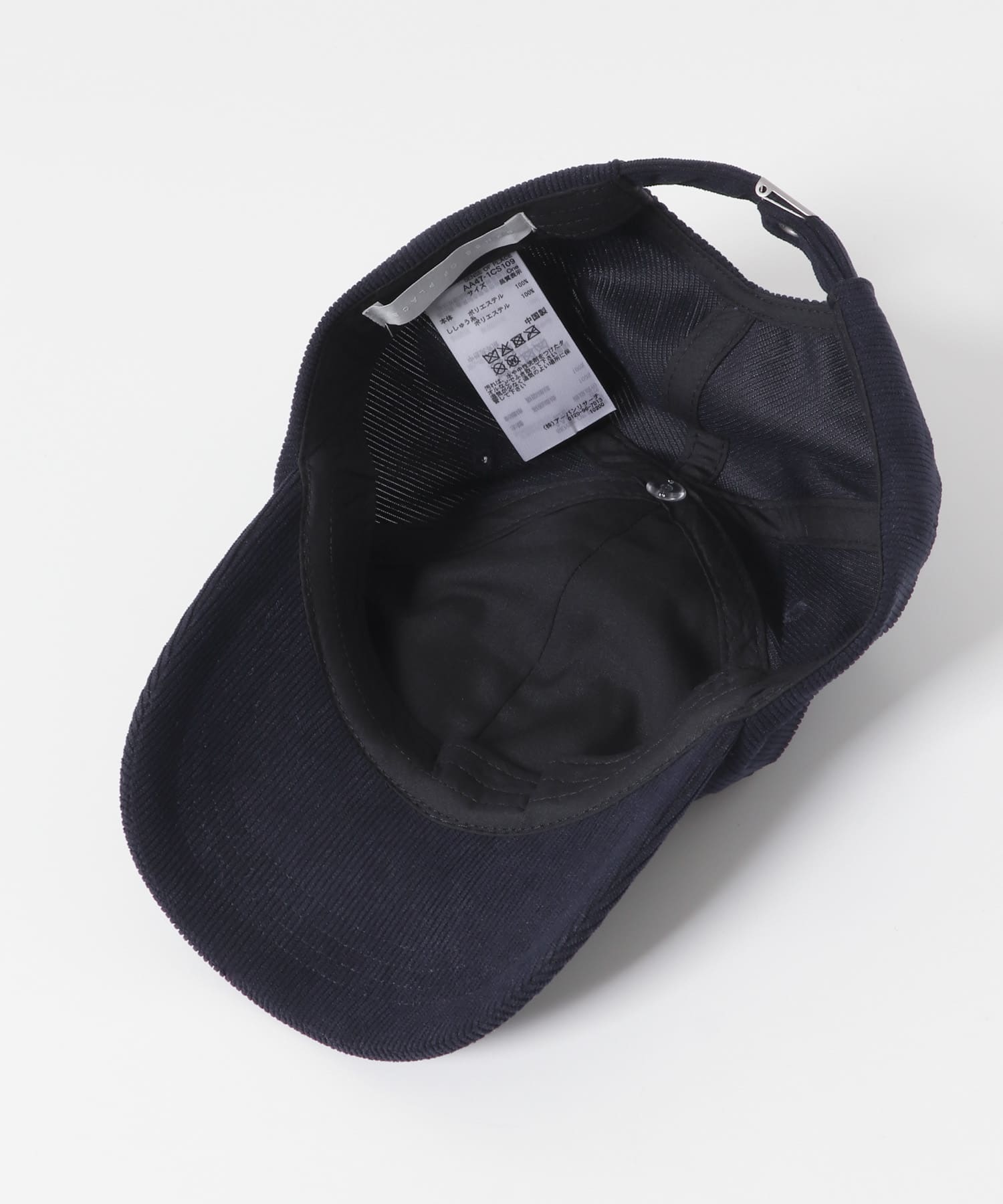 ロゴシシュウコーデュロイキャップ NAVY one