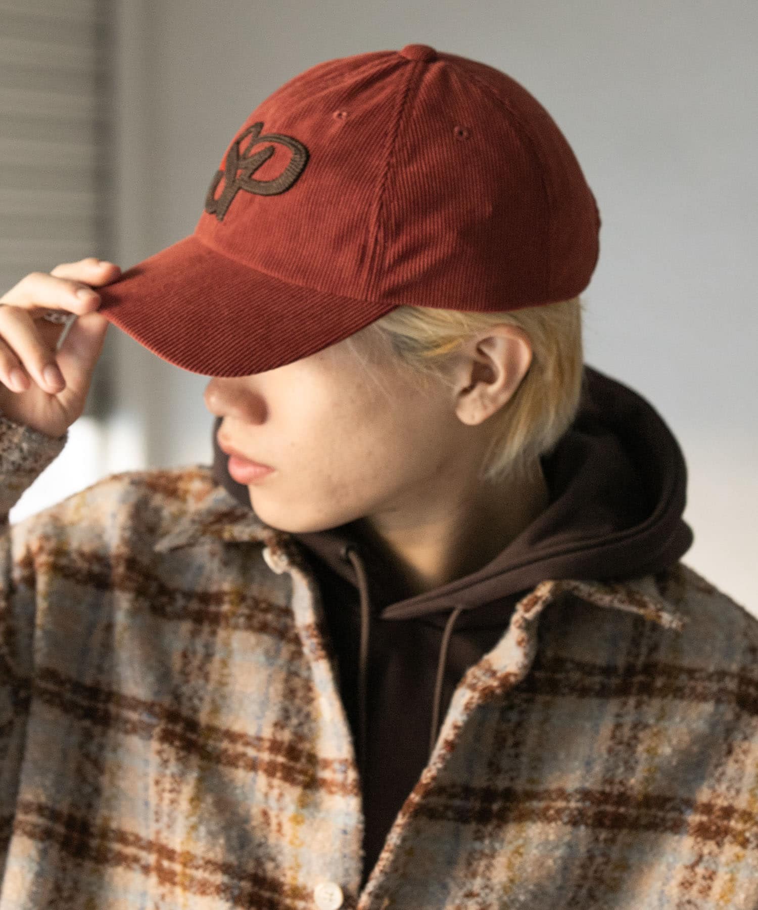 ロゴシシュウコーデュロイキャップ ORANGE one