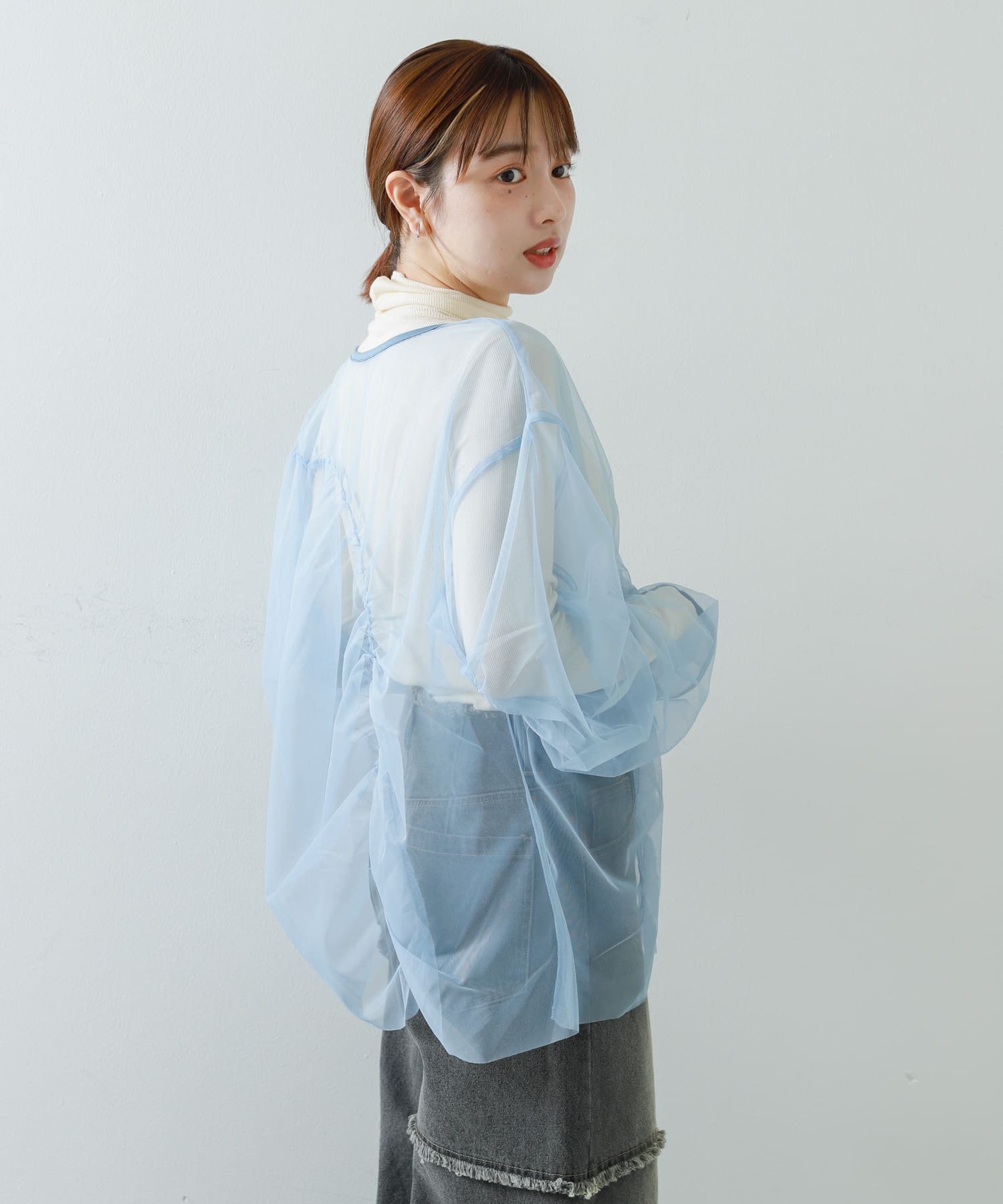 身長：158cm サイズ：one