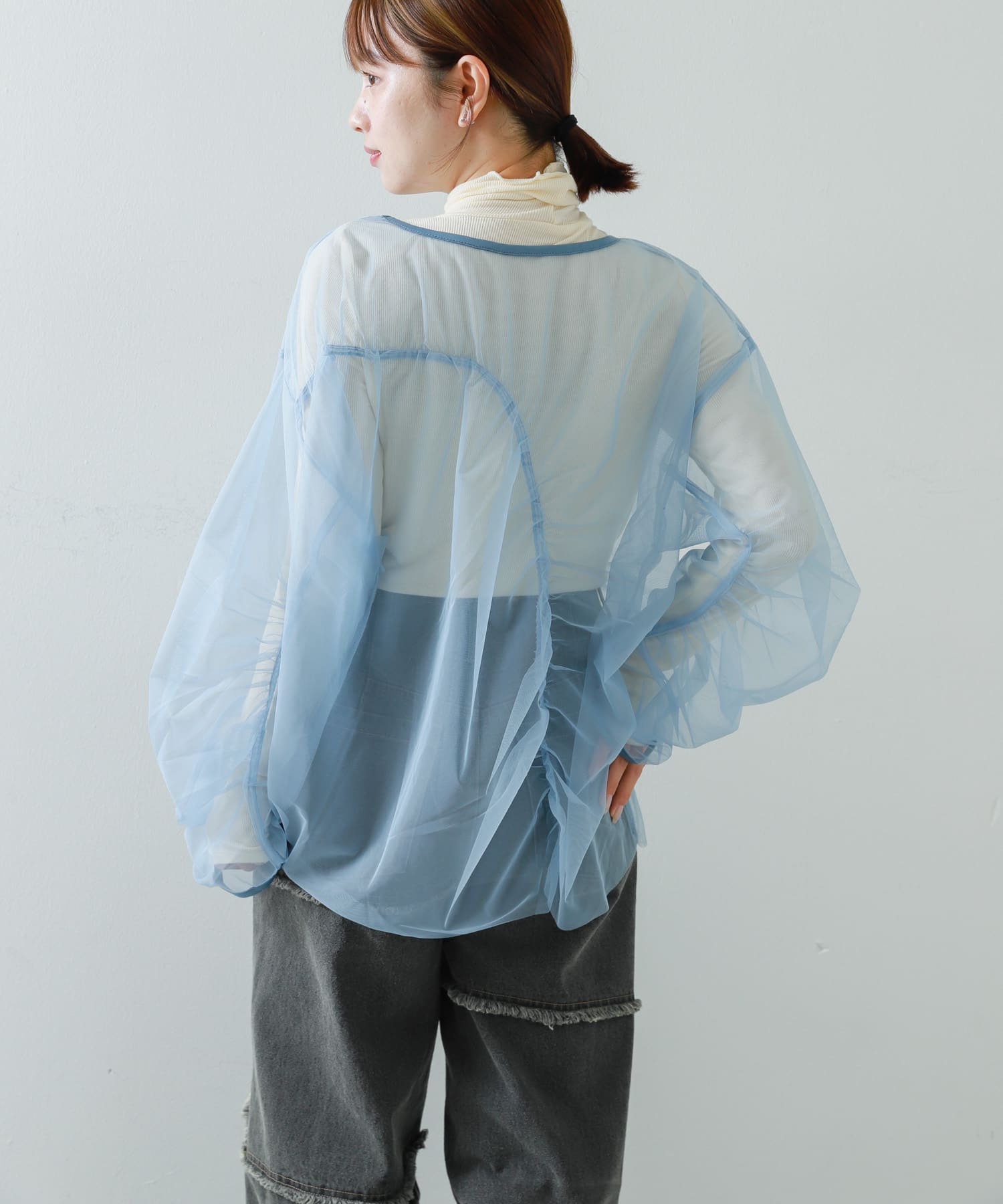 身長：158cm サイズ：one