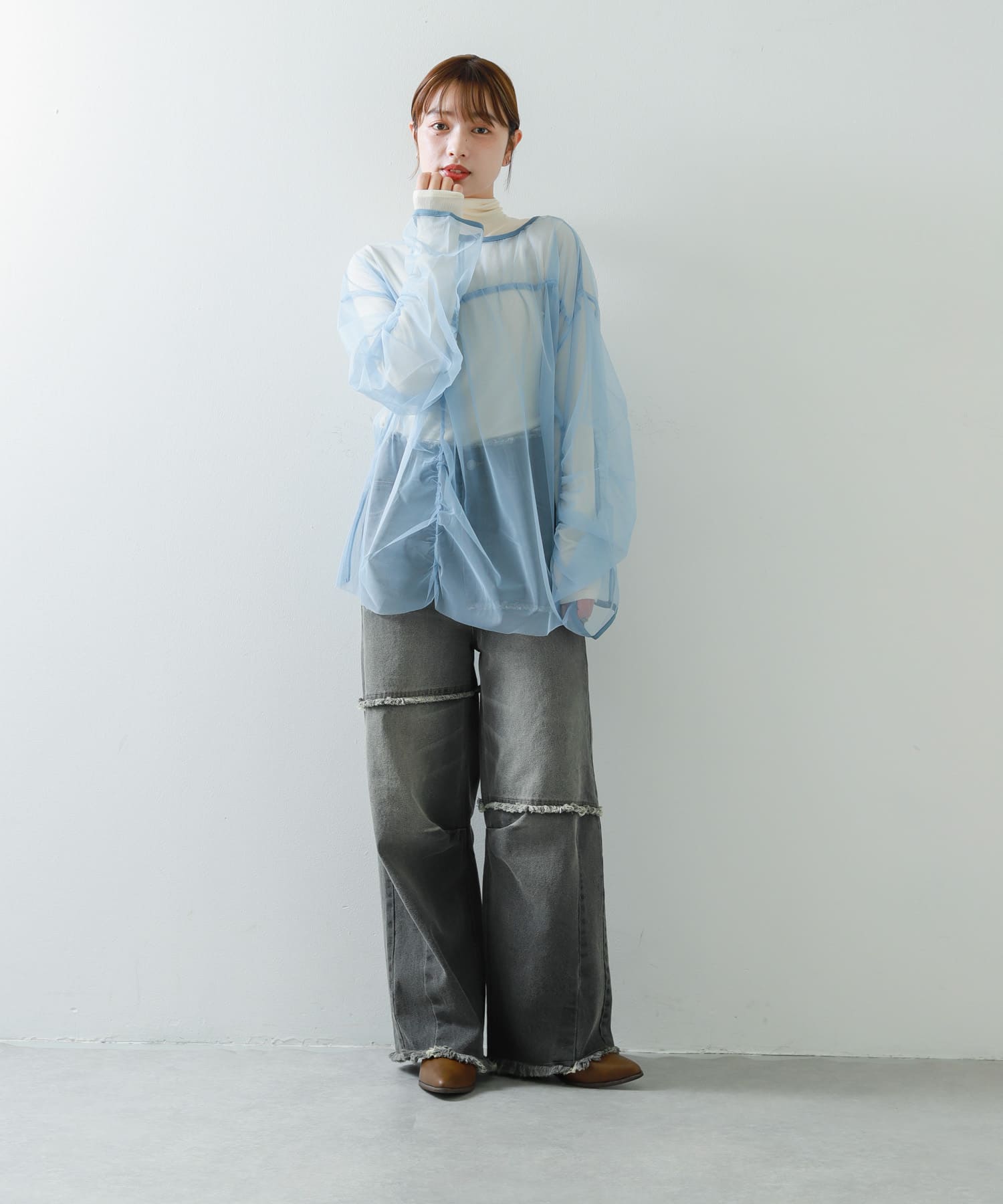 身長：158cm サイズ：one