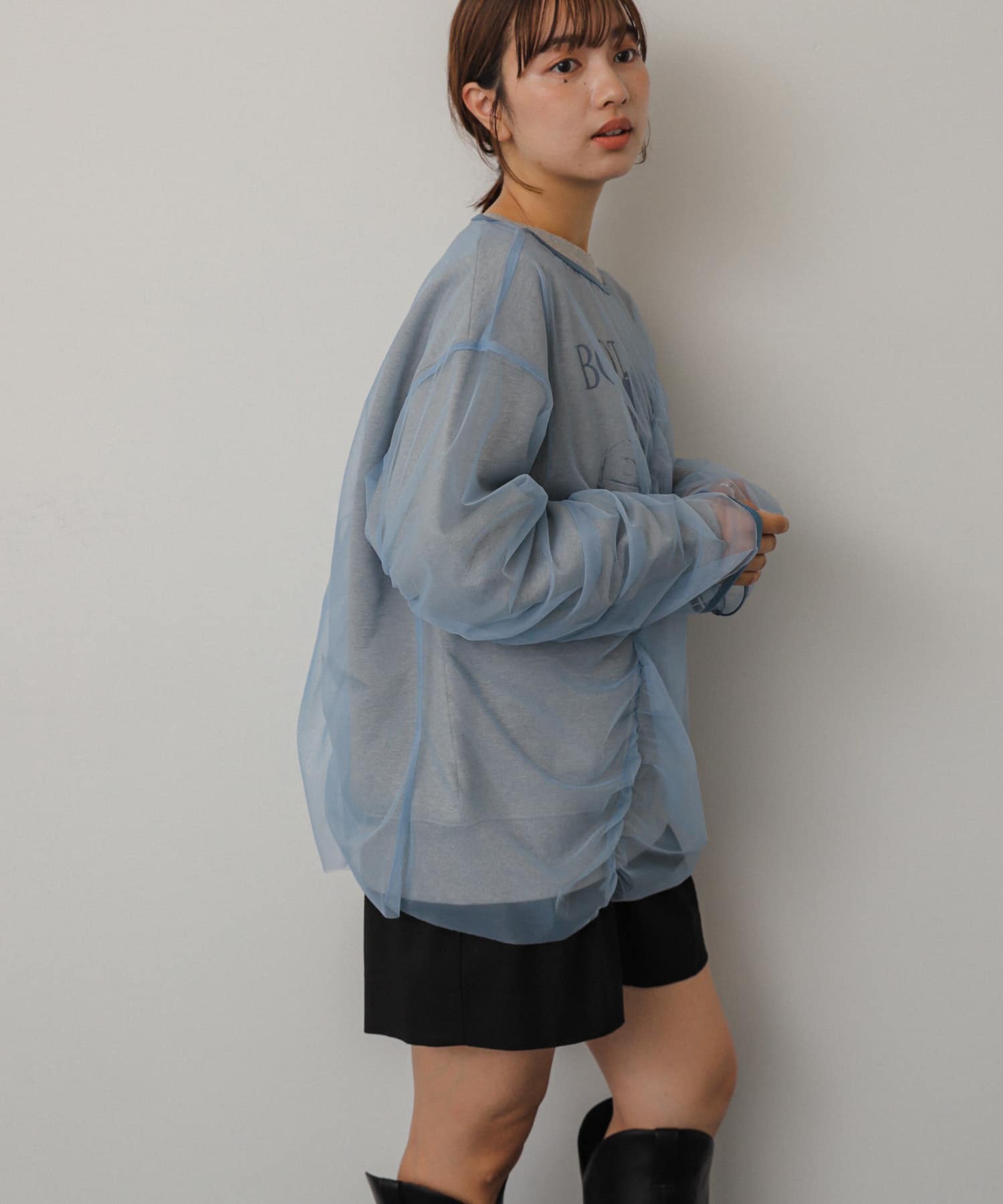 身長：158cm サイズ：one