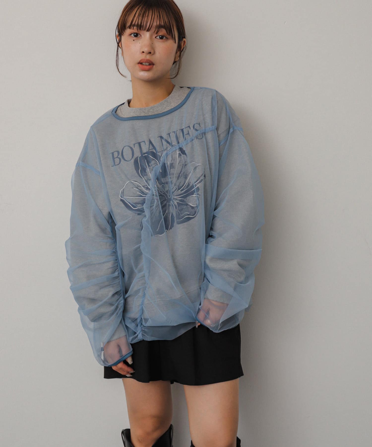 身長：158cm サイズ：one