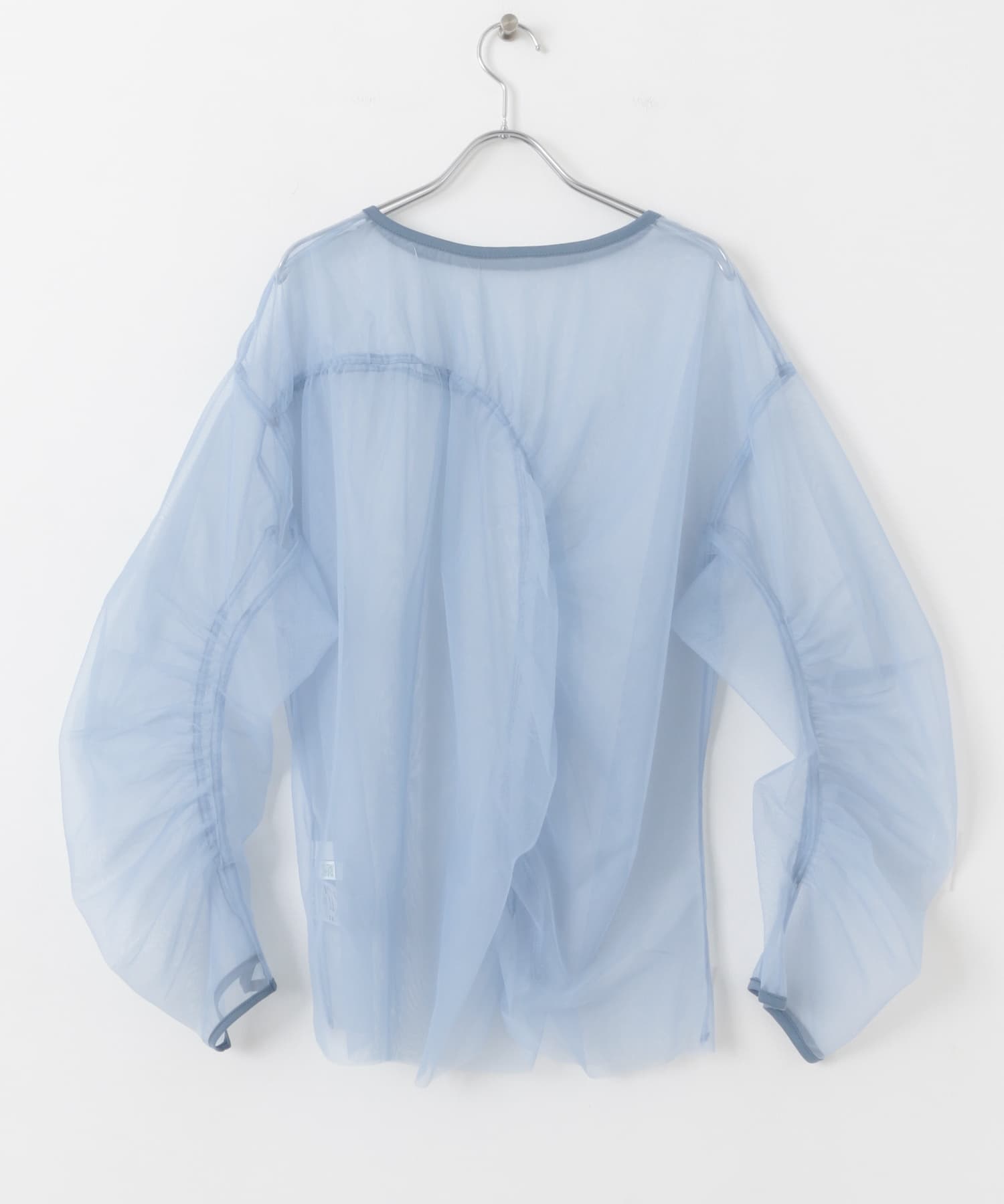シャーリングチュールトップ L.BLUE one