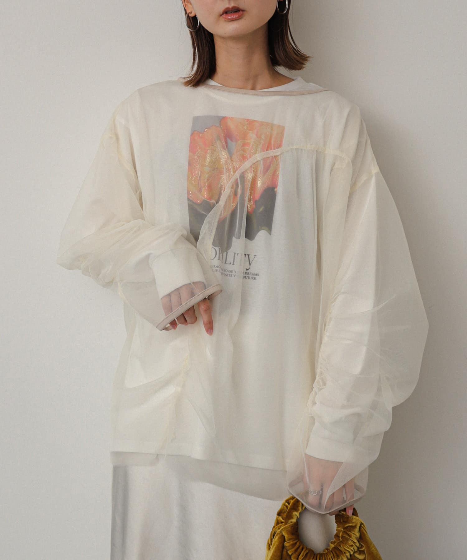 身長：169cm サイズ：one