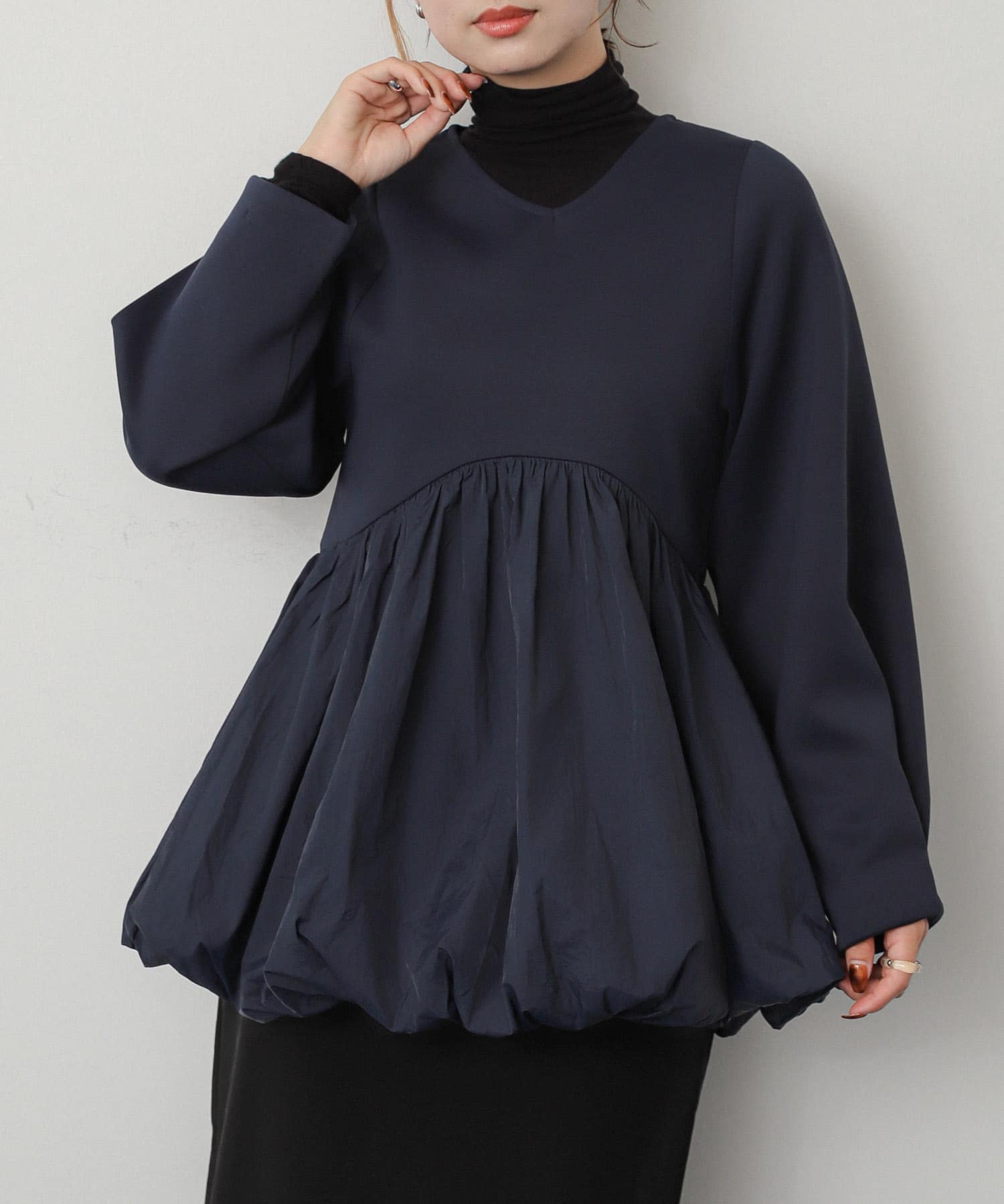 身長：158cm サイズ：one